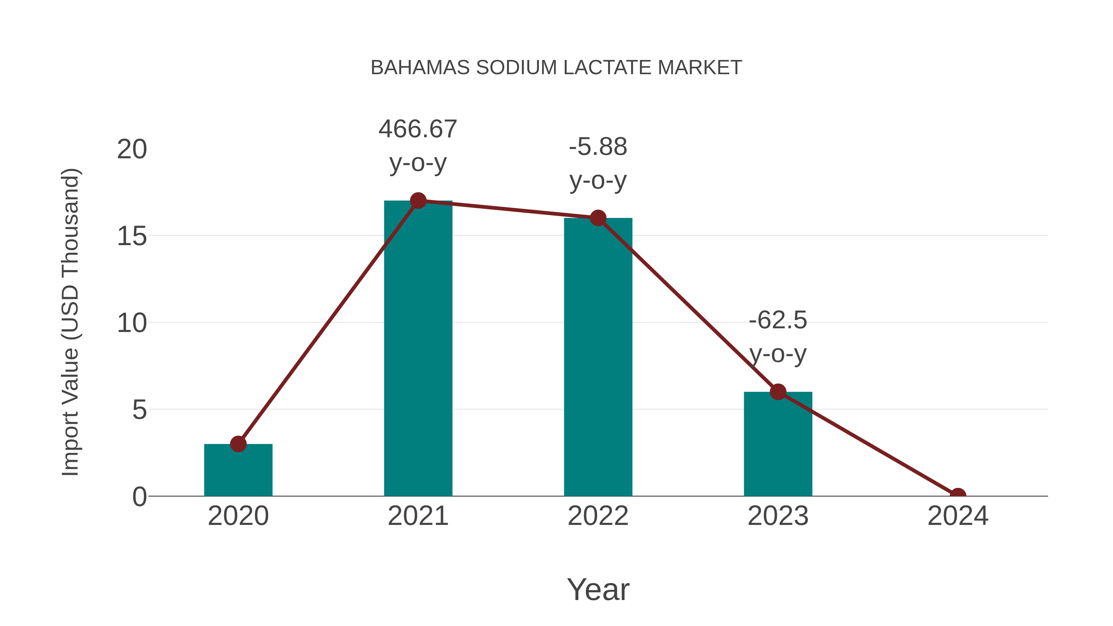 Bahamas Sodium Lactate Market: Import Trend Analysis