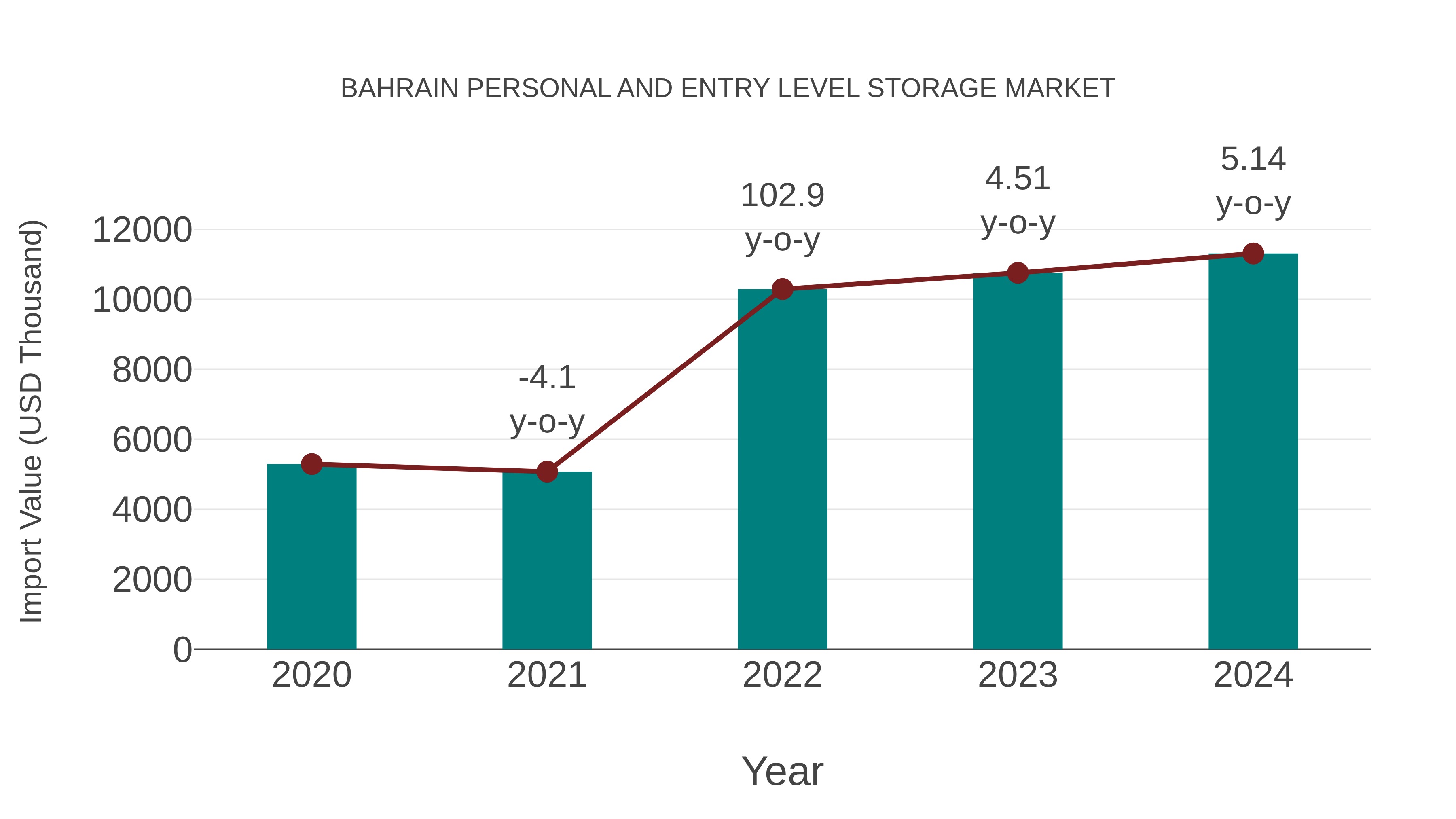 Bahrain Personal and Entry Level Storage Market: Import Trend Analysis