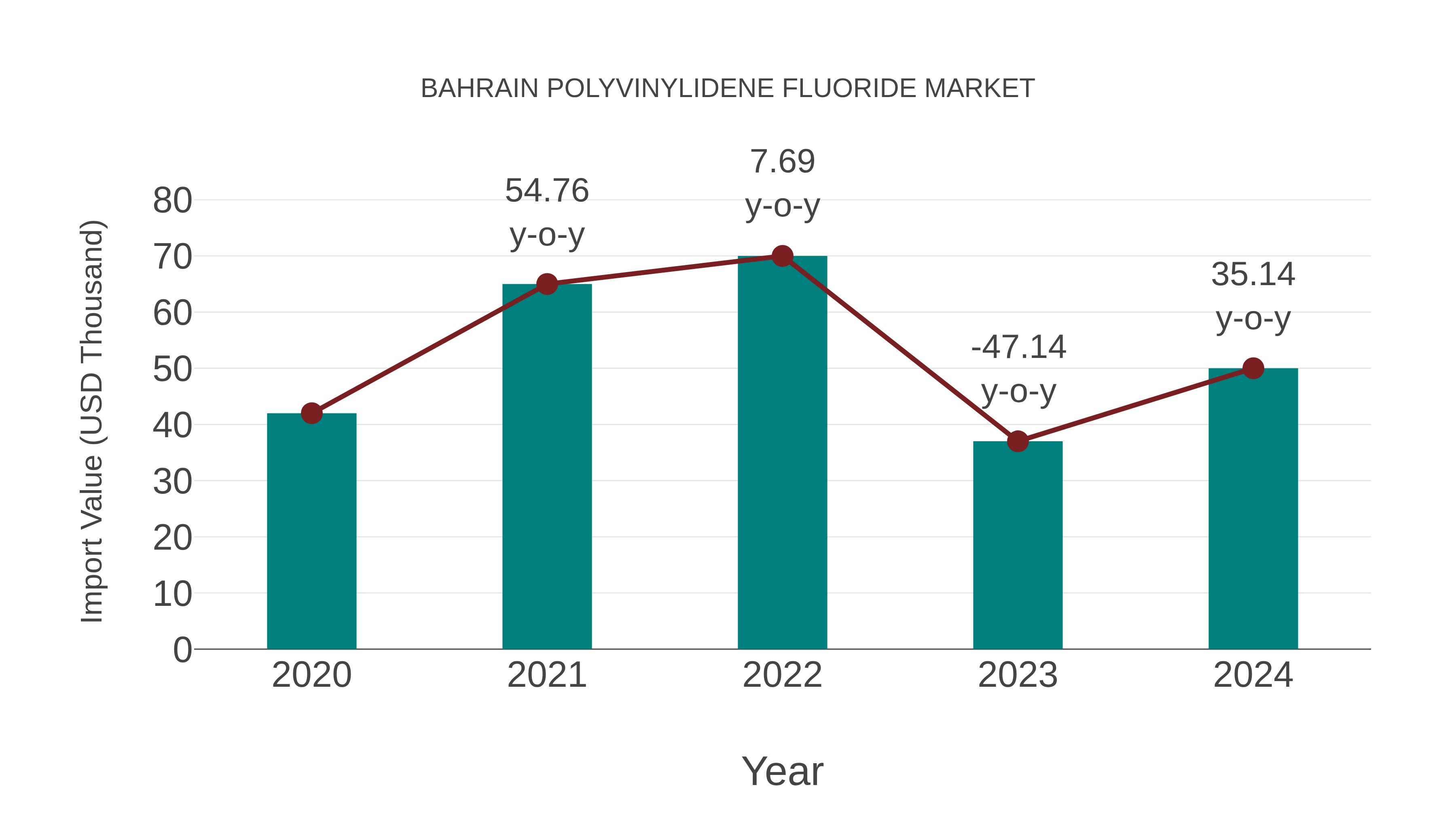 Bahrain Polyvinylidene Fluoride Market: Import Trend Analysis