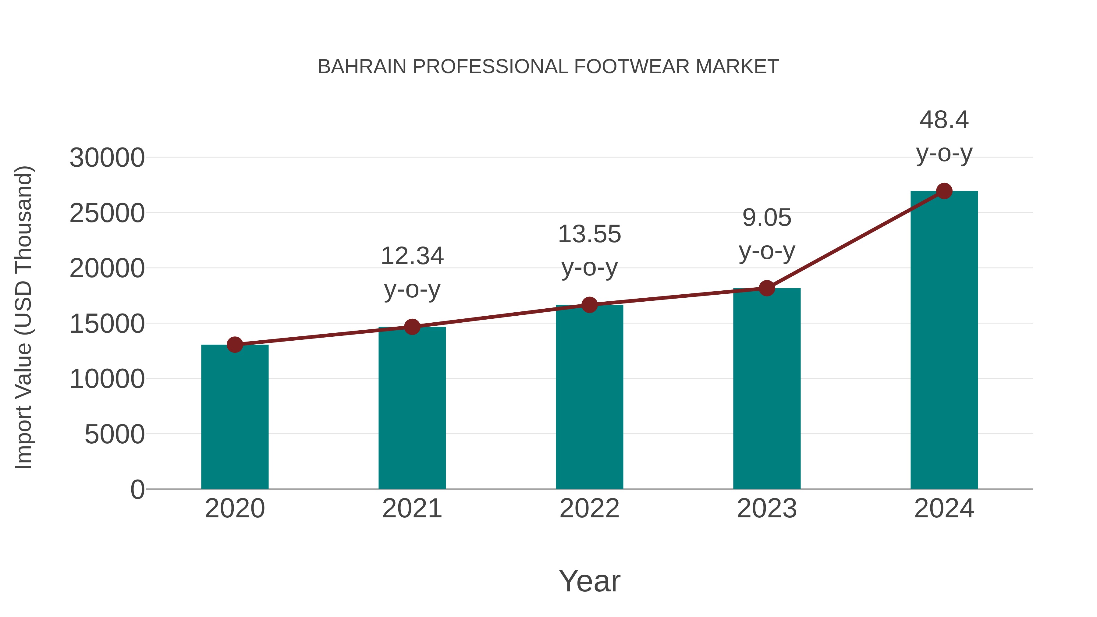  Bahrain Professional Footwear Market: Import Trend Analysis