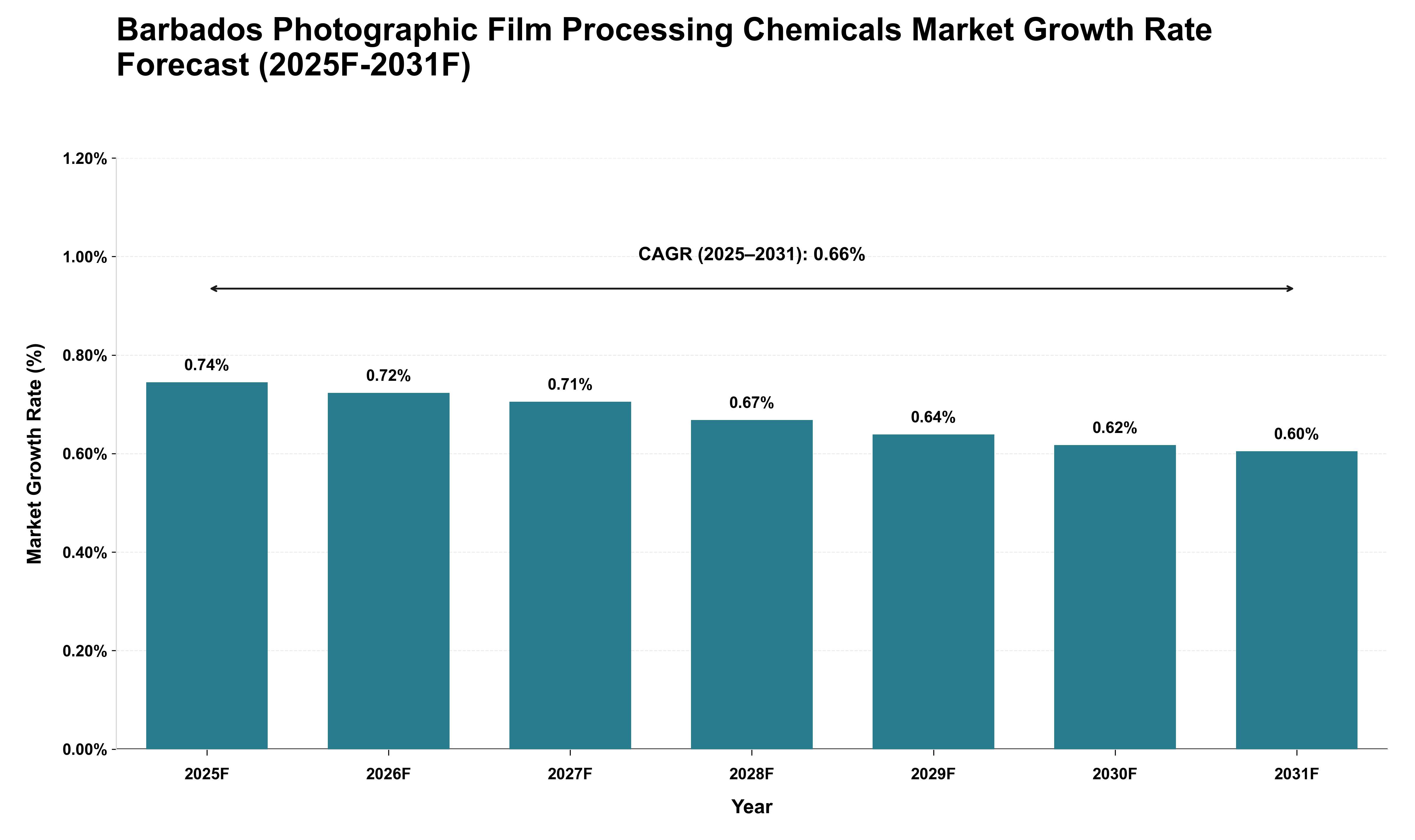 Barbados Photographic Film Processing Chemicals Market Growth Rate Analysis (2025 - 2031)