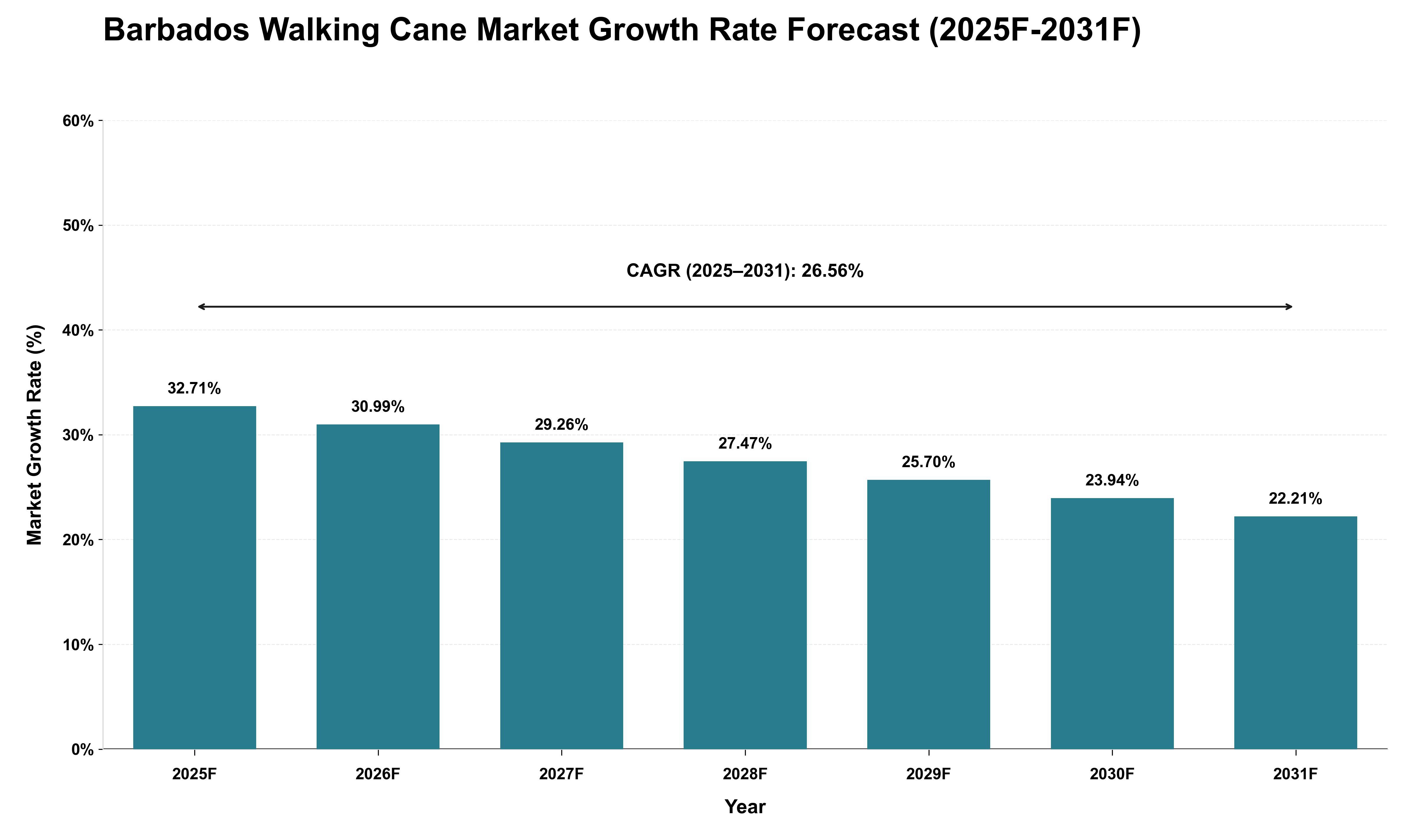 Barbados Walking Cane Market Growth Rate Analysis (2025 - 2031)