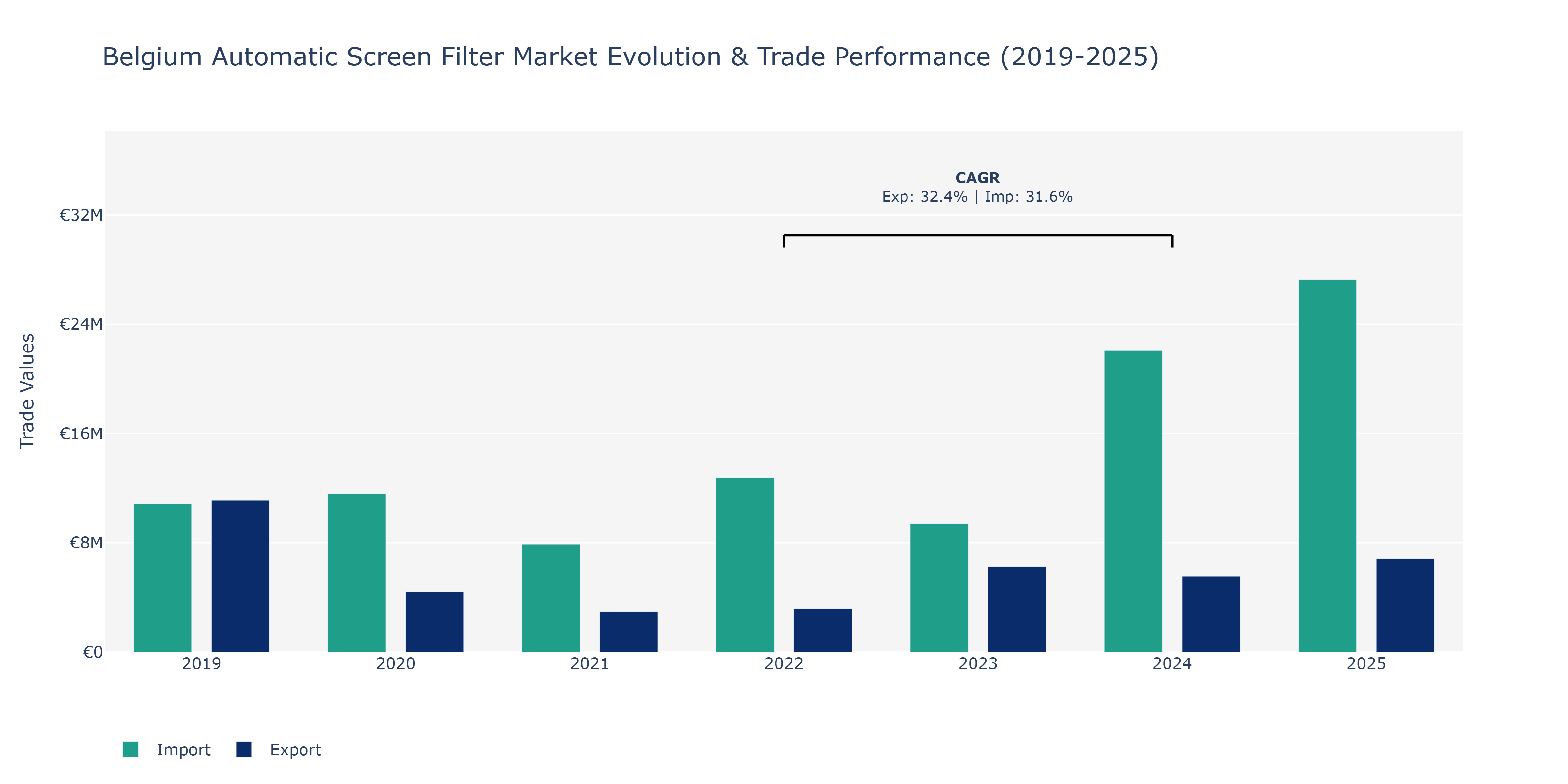 Belgium Automatic Screen Filter Market: Production & Trade Performance (2019-2025)