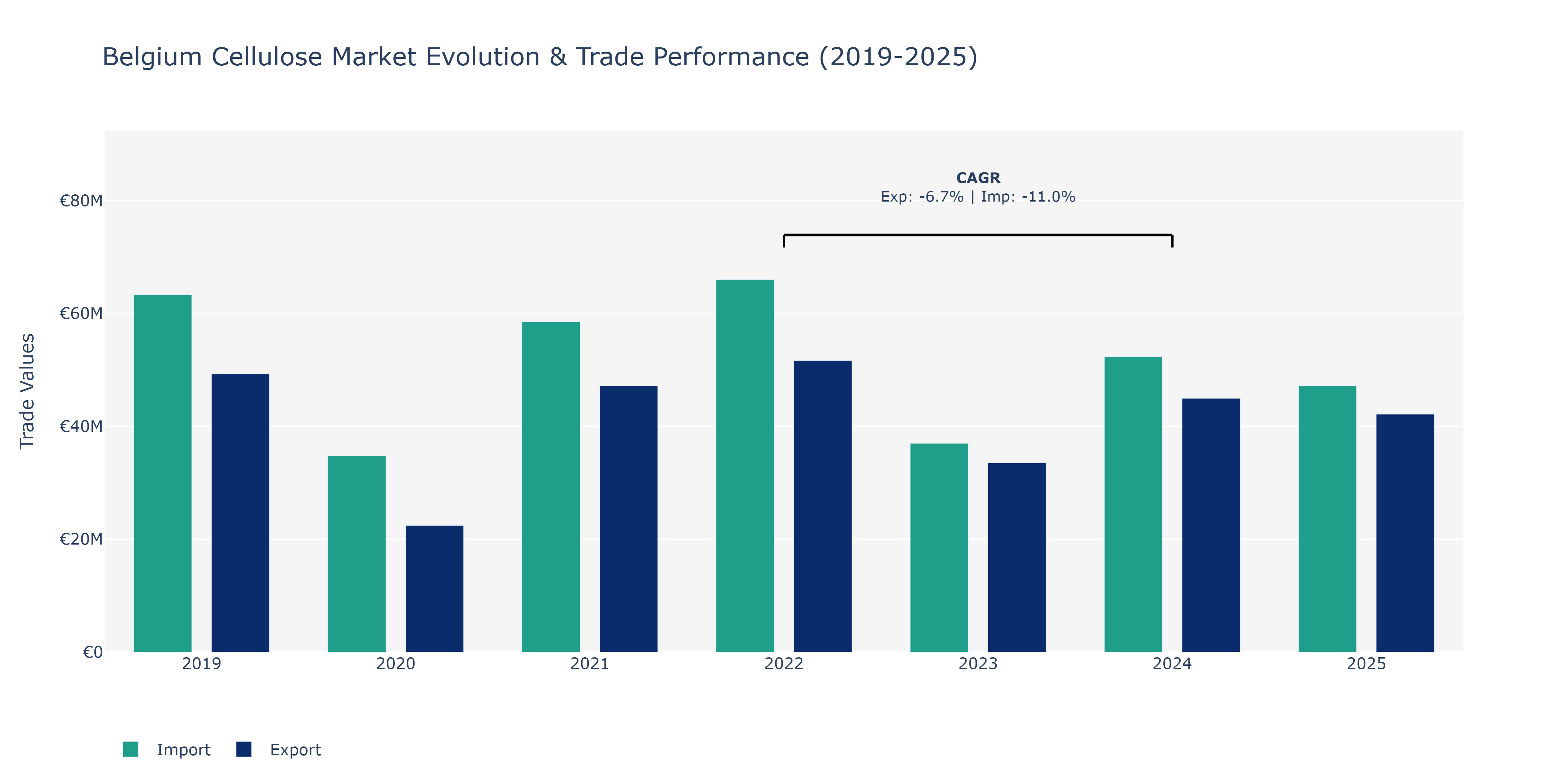 Belgium Cellulose Market: Production & Trade Performance (2019-2025)