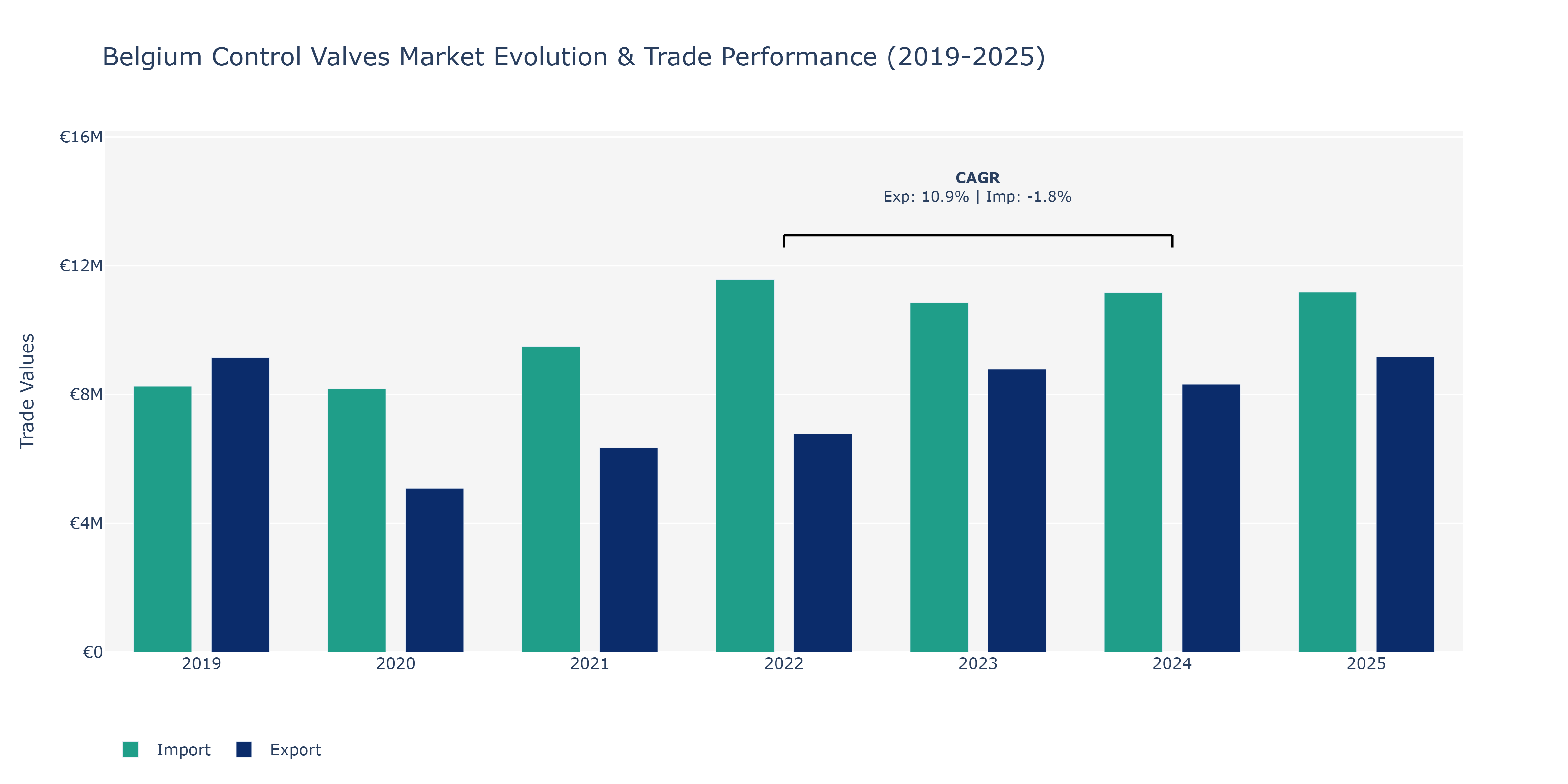 Belgium Control Valves Market: Production & Trade Performance (2019-2025)