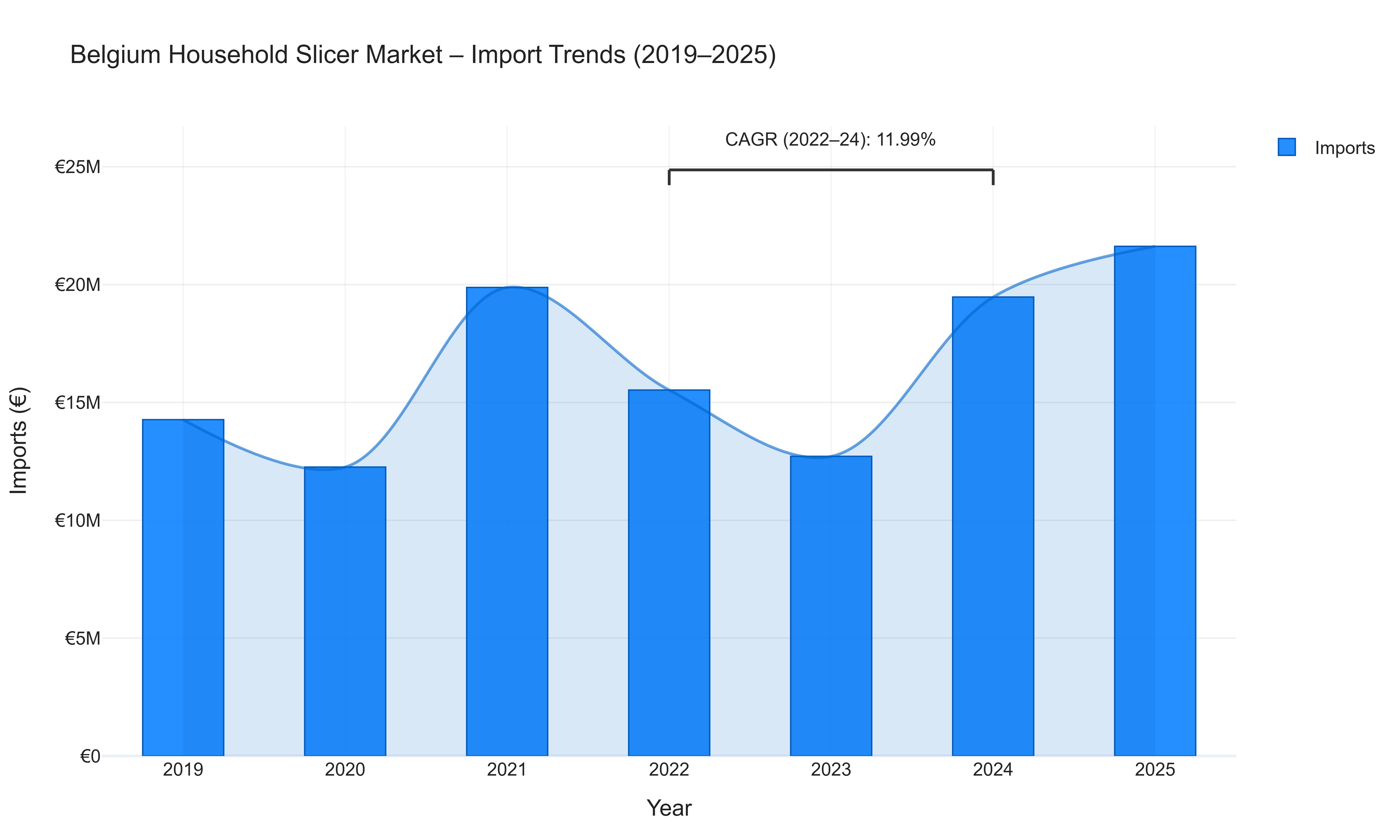 Belgium Household Slicer Market - Import Trends (2019-2025)