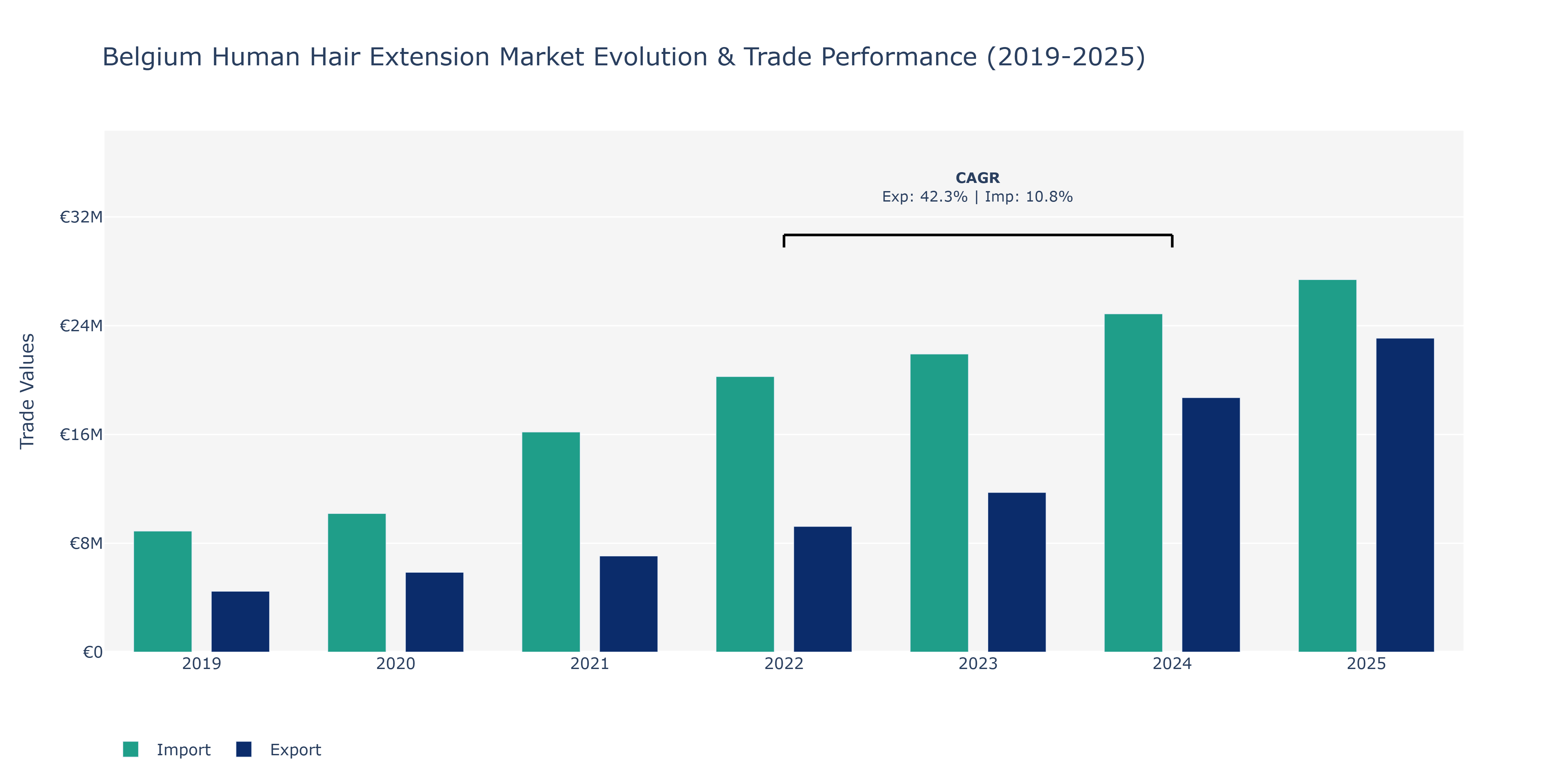 Belgium Human Hair Extension Market: Production & Trade Performance (2019-2025)
