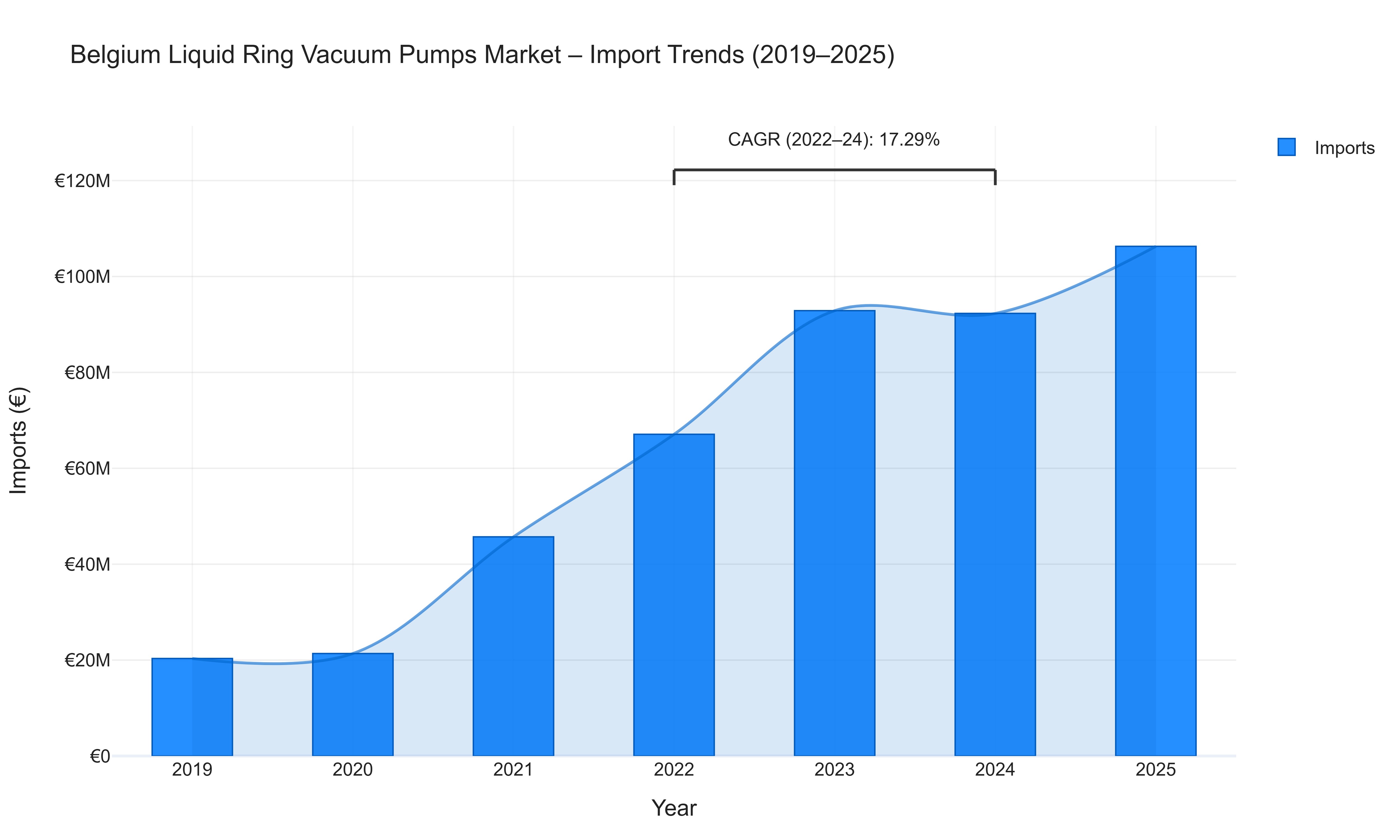 Belgium Liquid Ring Vacuum Pumps Market - Import Trends (2019-2025)