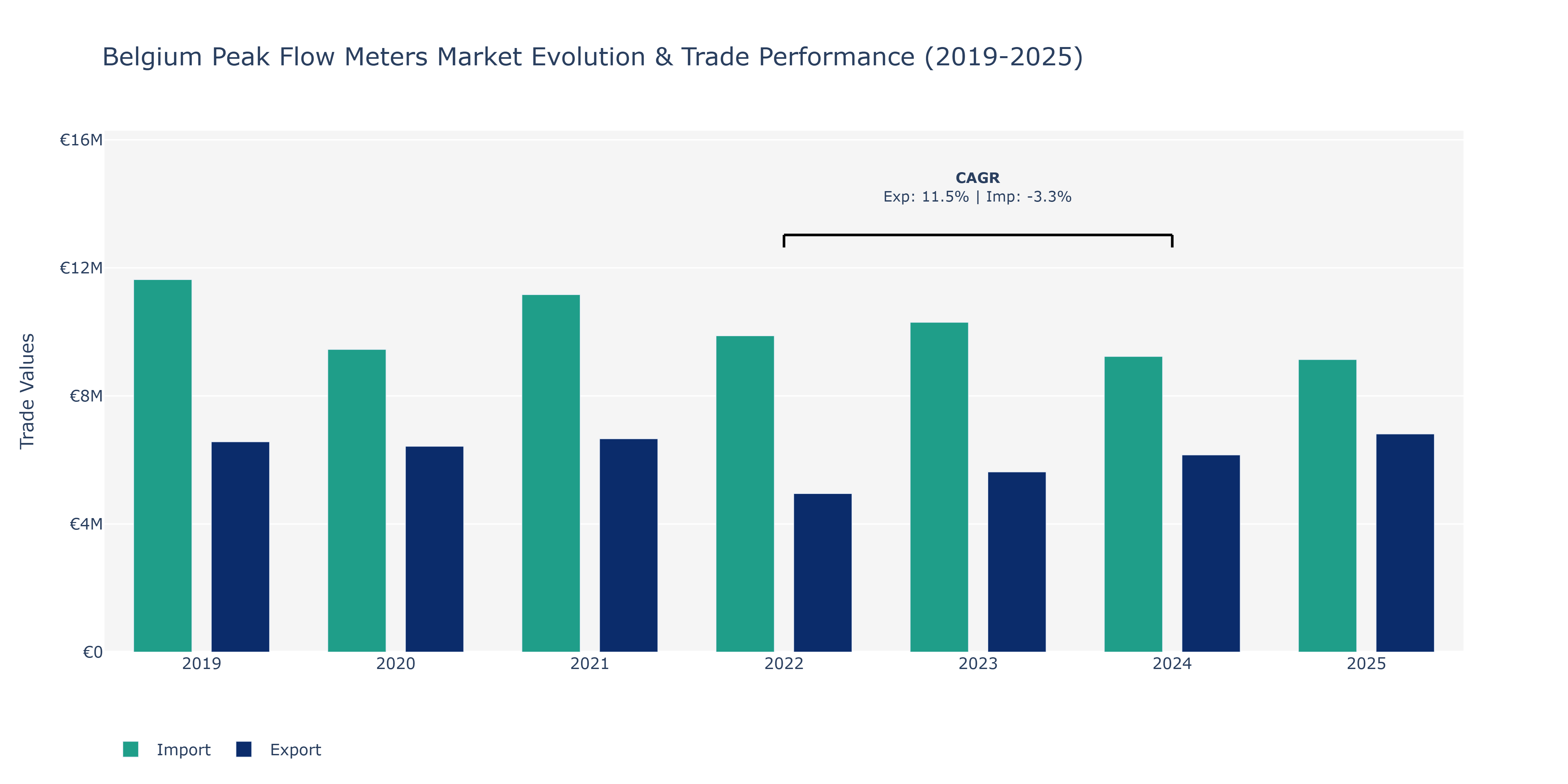 Belgium Peak Flow Meters Market: Production & Trade Performance (2019-2025)