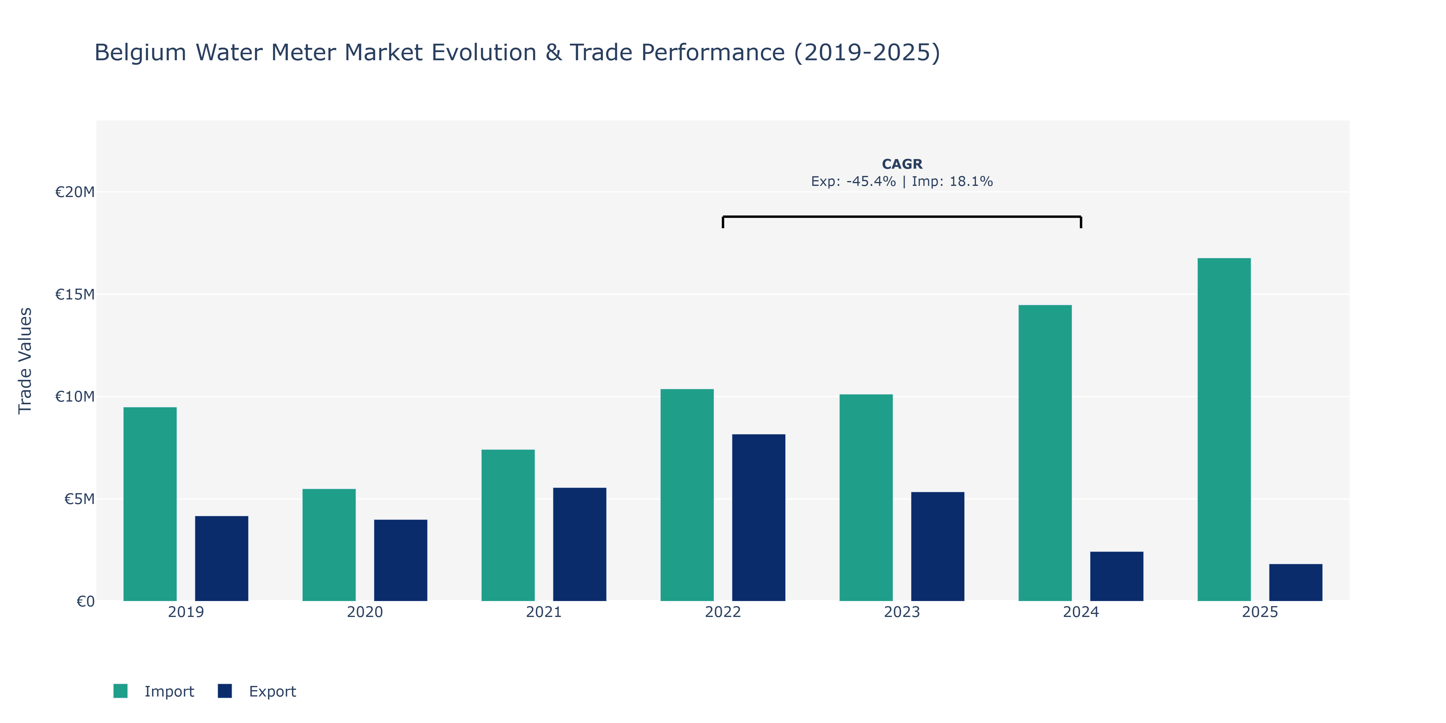 Belgium Water Meter Market: Production & Trade Performance (2019-2025)