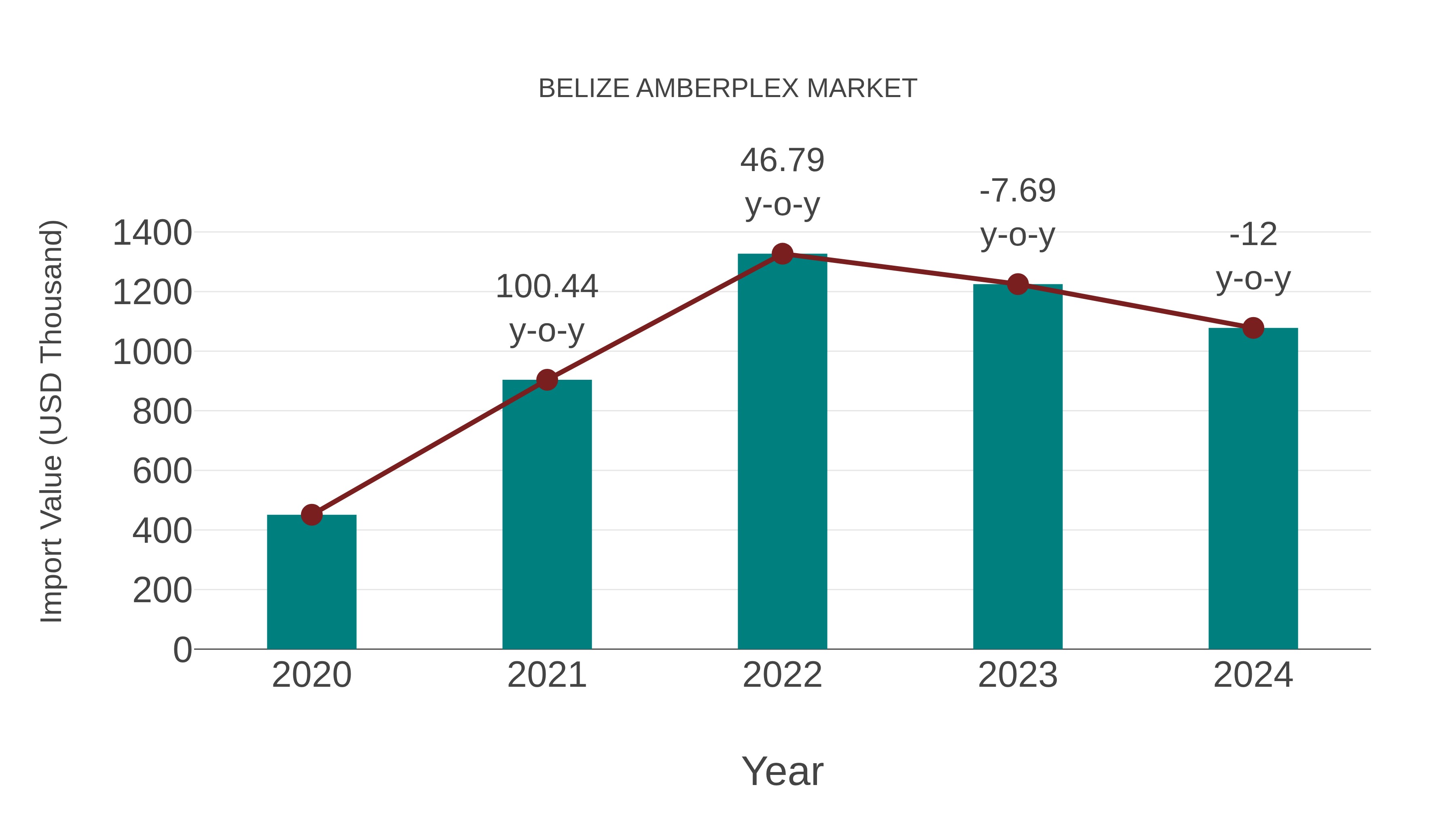  Belize Amberplex Market: Import Trend Analysis