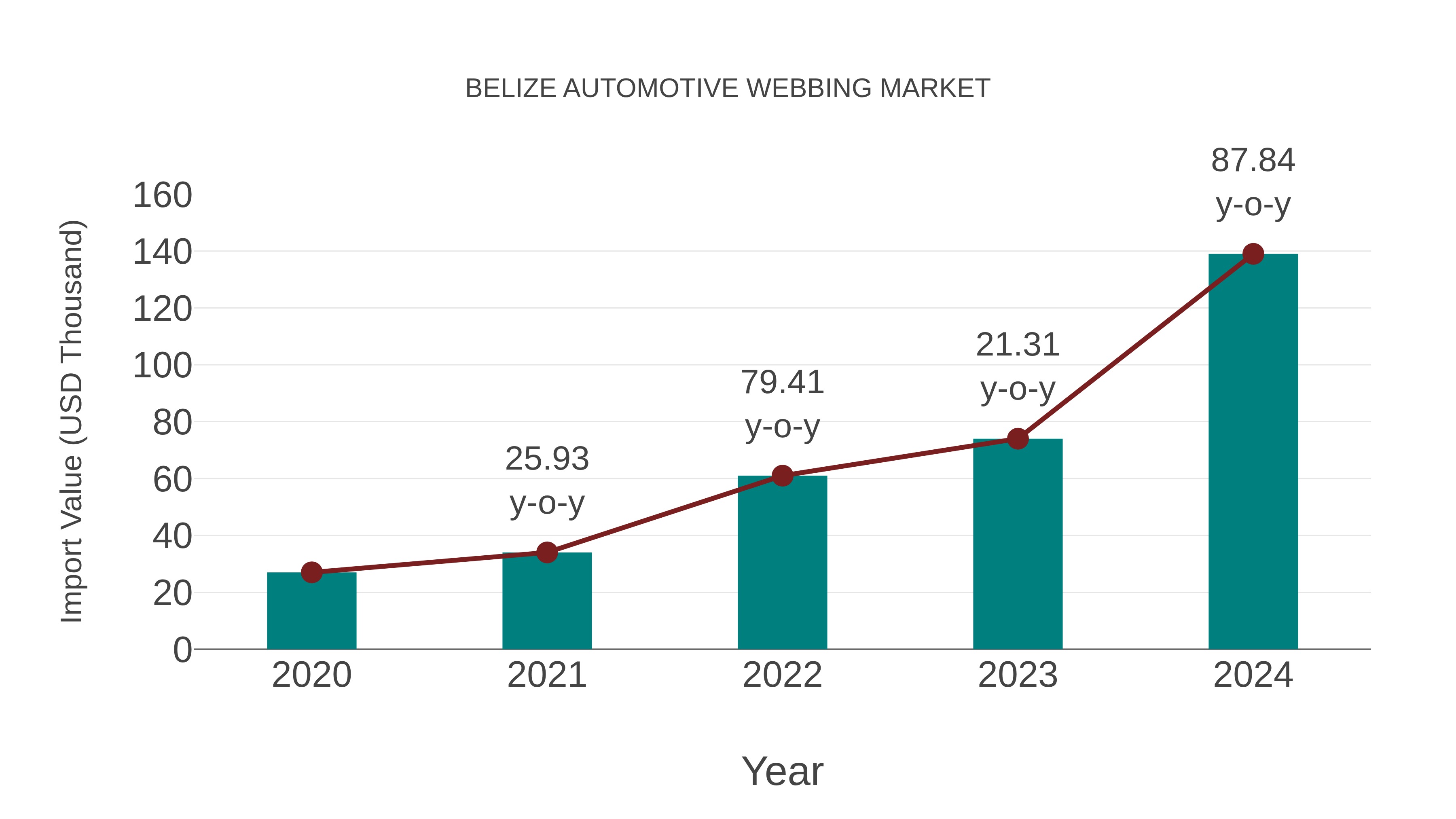  Belize Automotive Webbing Market: Import Trend Analysis
