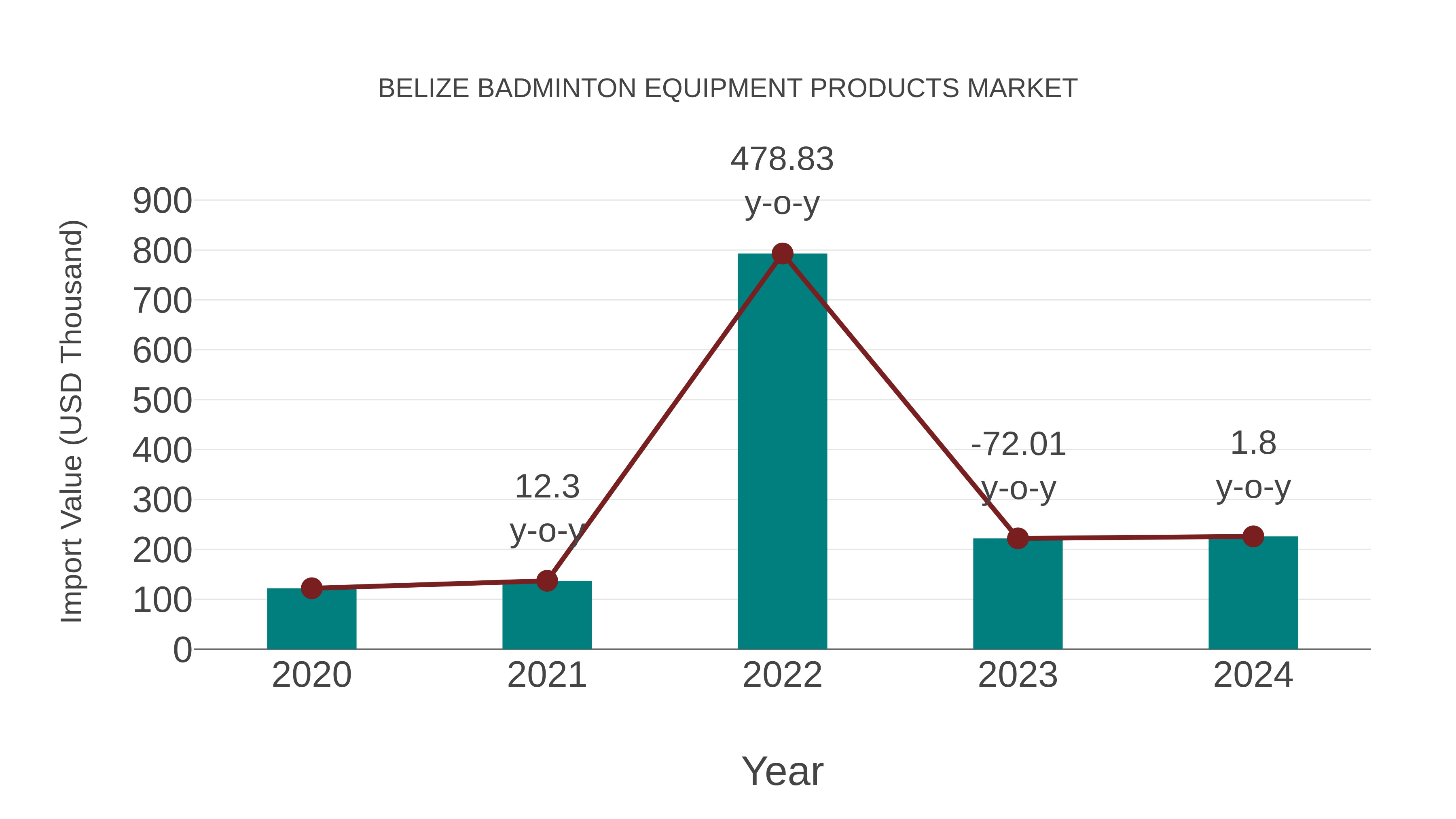  Belize Badminton Equipment Products Market: Import Trend Analysis