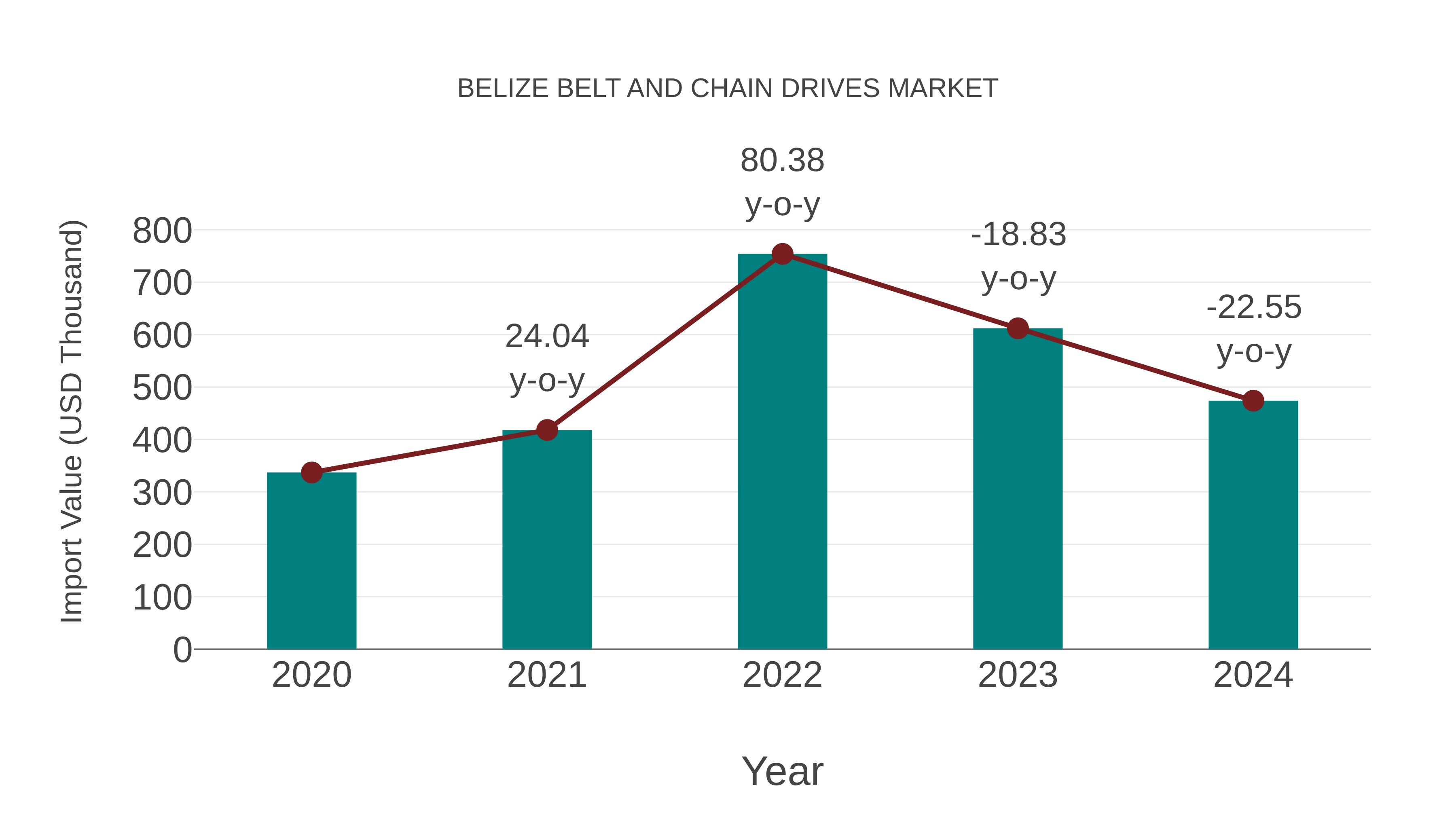  Belize Belt and Chain Drives Market: Import Trend Analysis