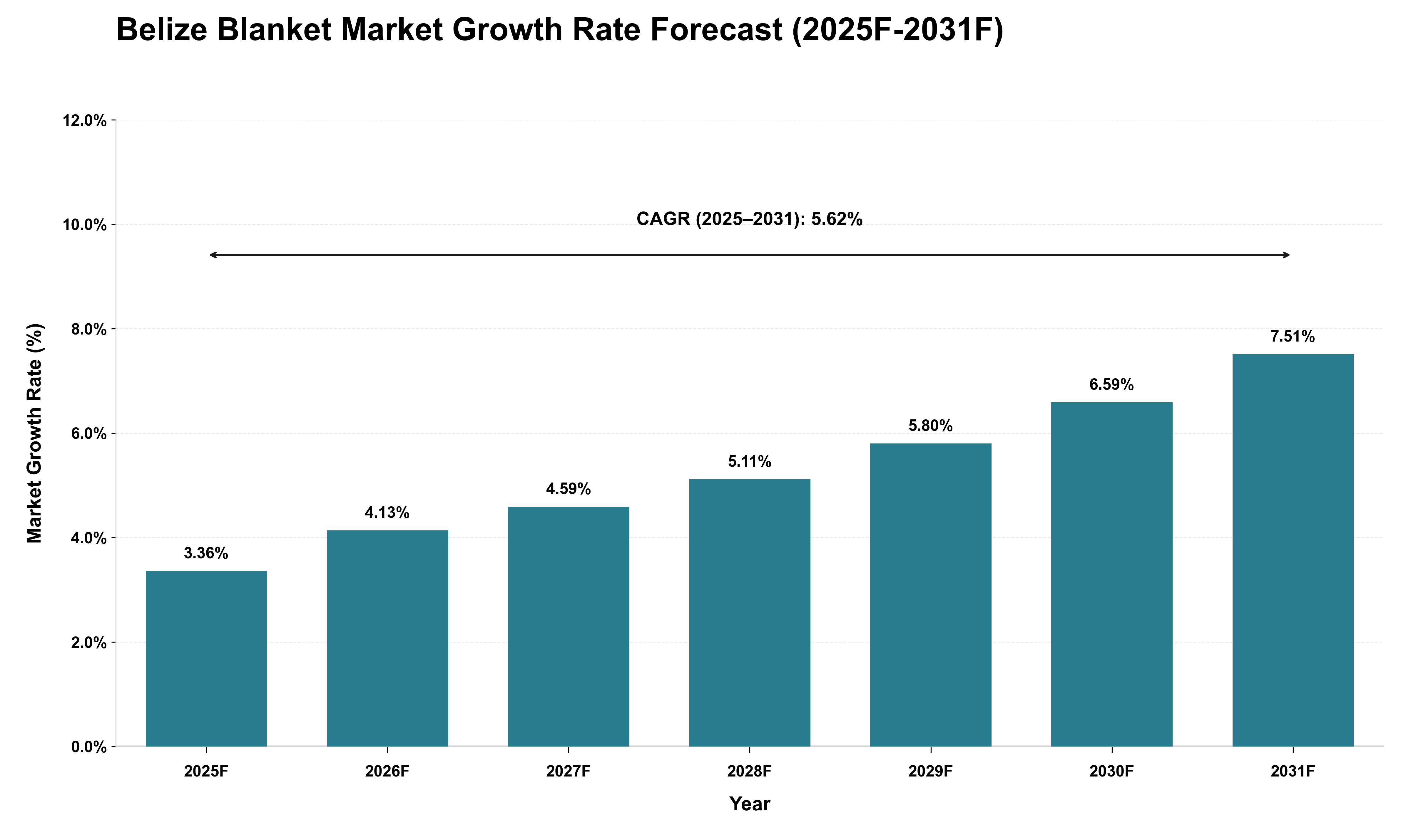 Belize Blanket Market Growth Rate Analysis (2025 - 2031)