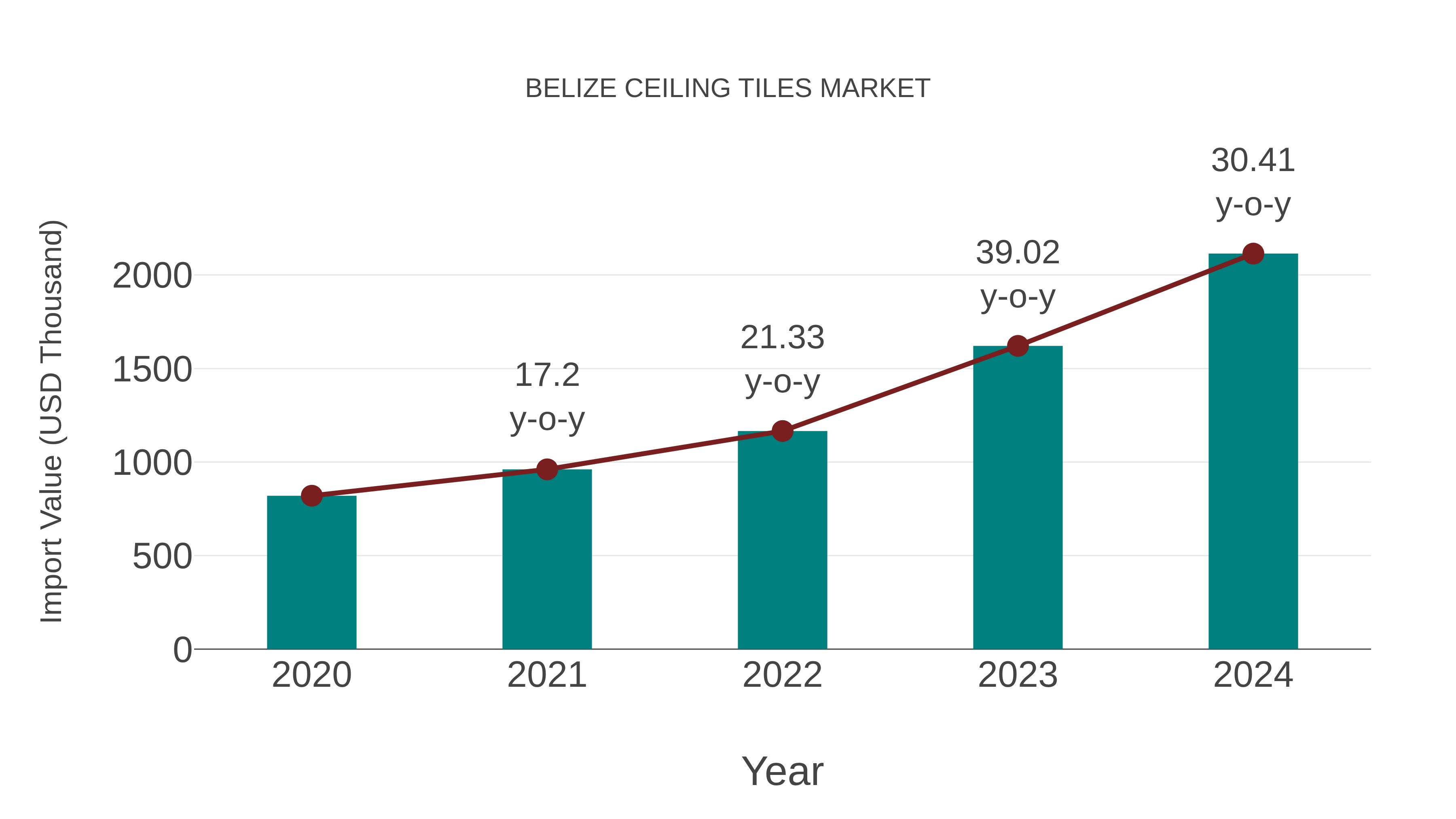  Belize Ceiling Tiles Market: Import Trend Analysis