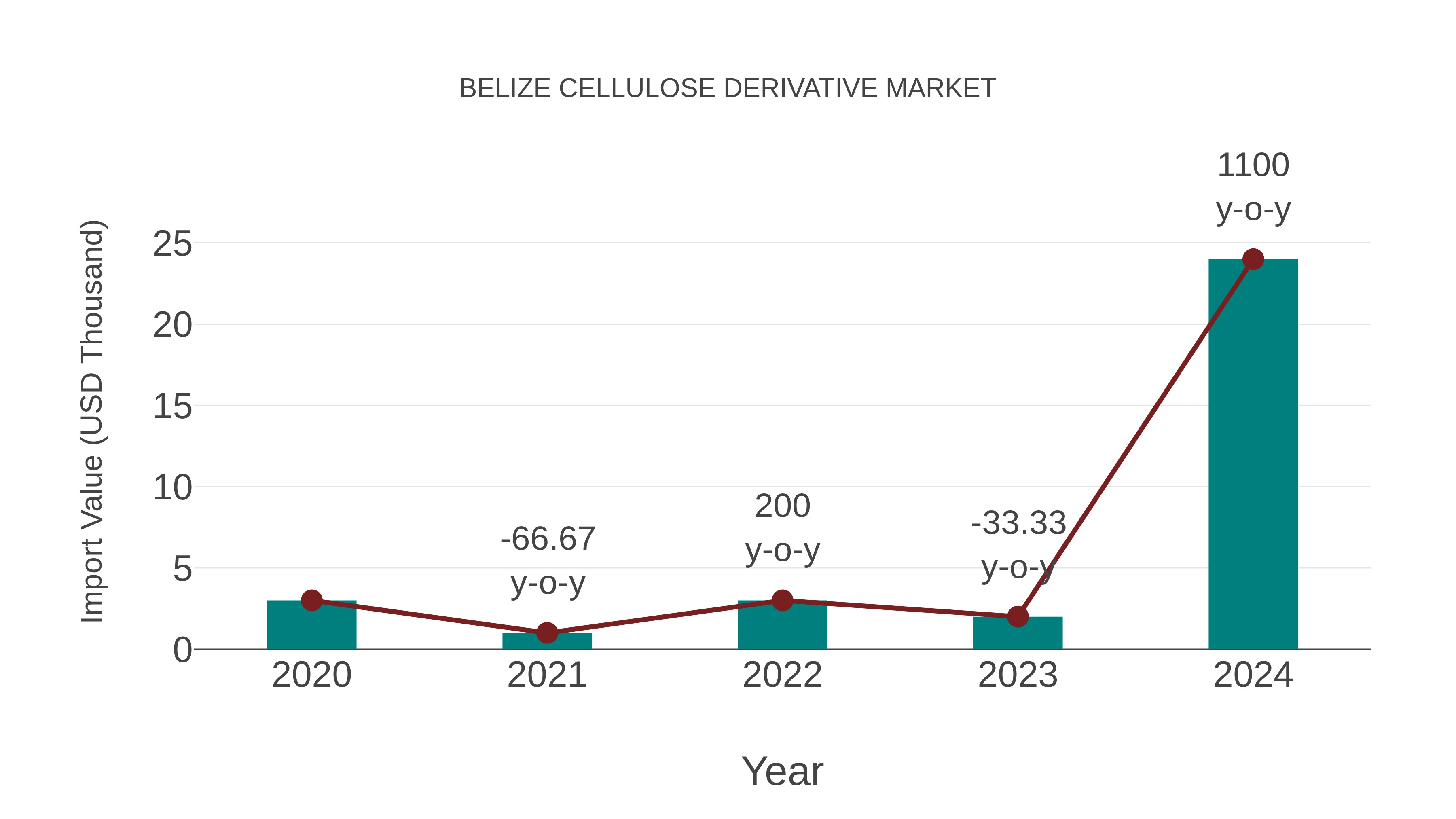  Belize Cellulose Derivative Market: Import Trend Analysis