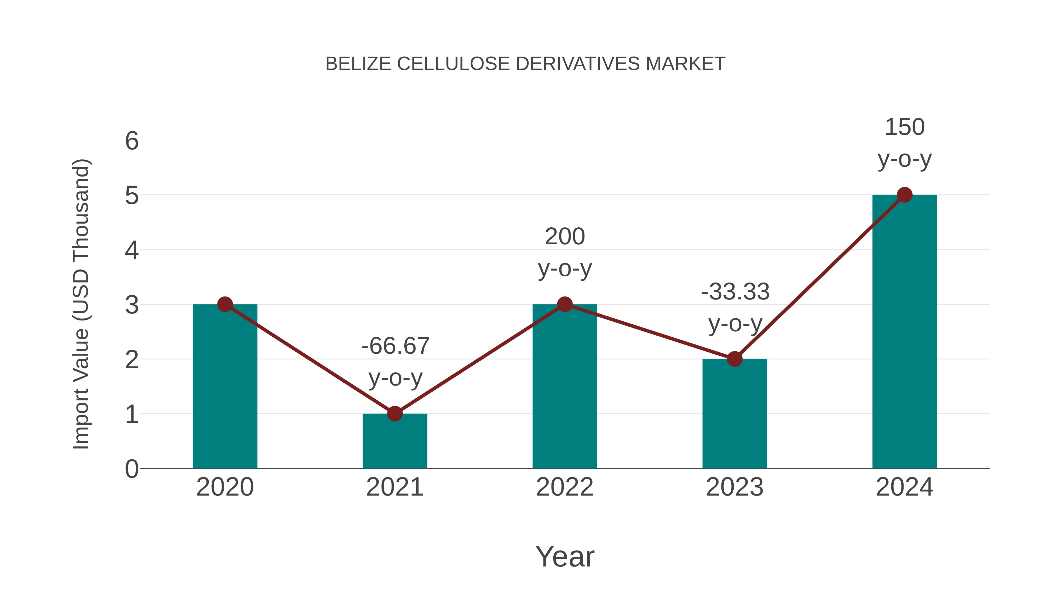  Belize Cellulose Derivatives Market: Import Trend Analysis