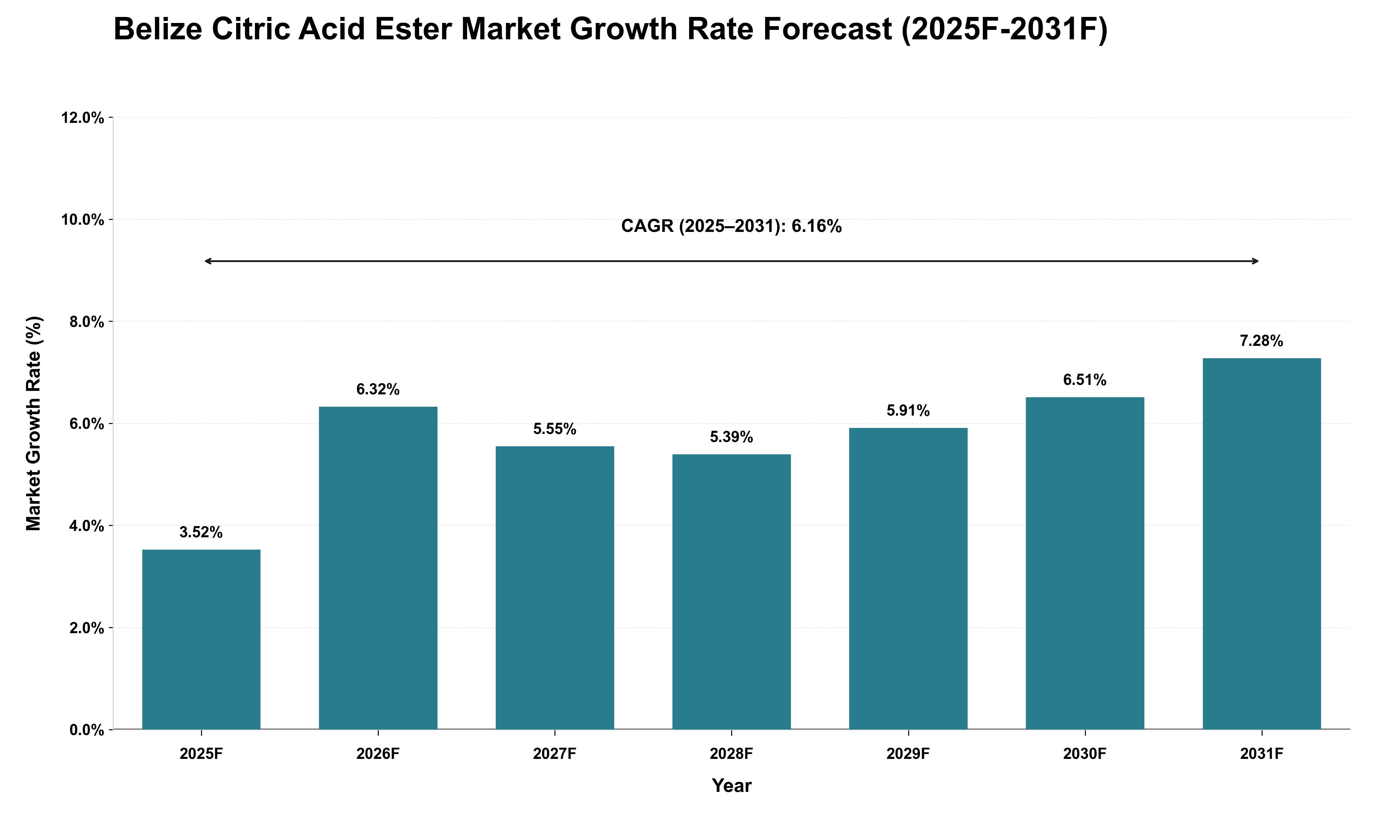 Belize Citric Acid Ester Market Growth Rate Analysis (2025 - 2031)