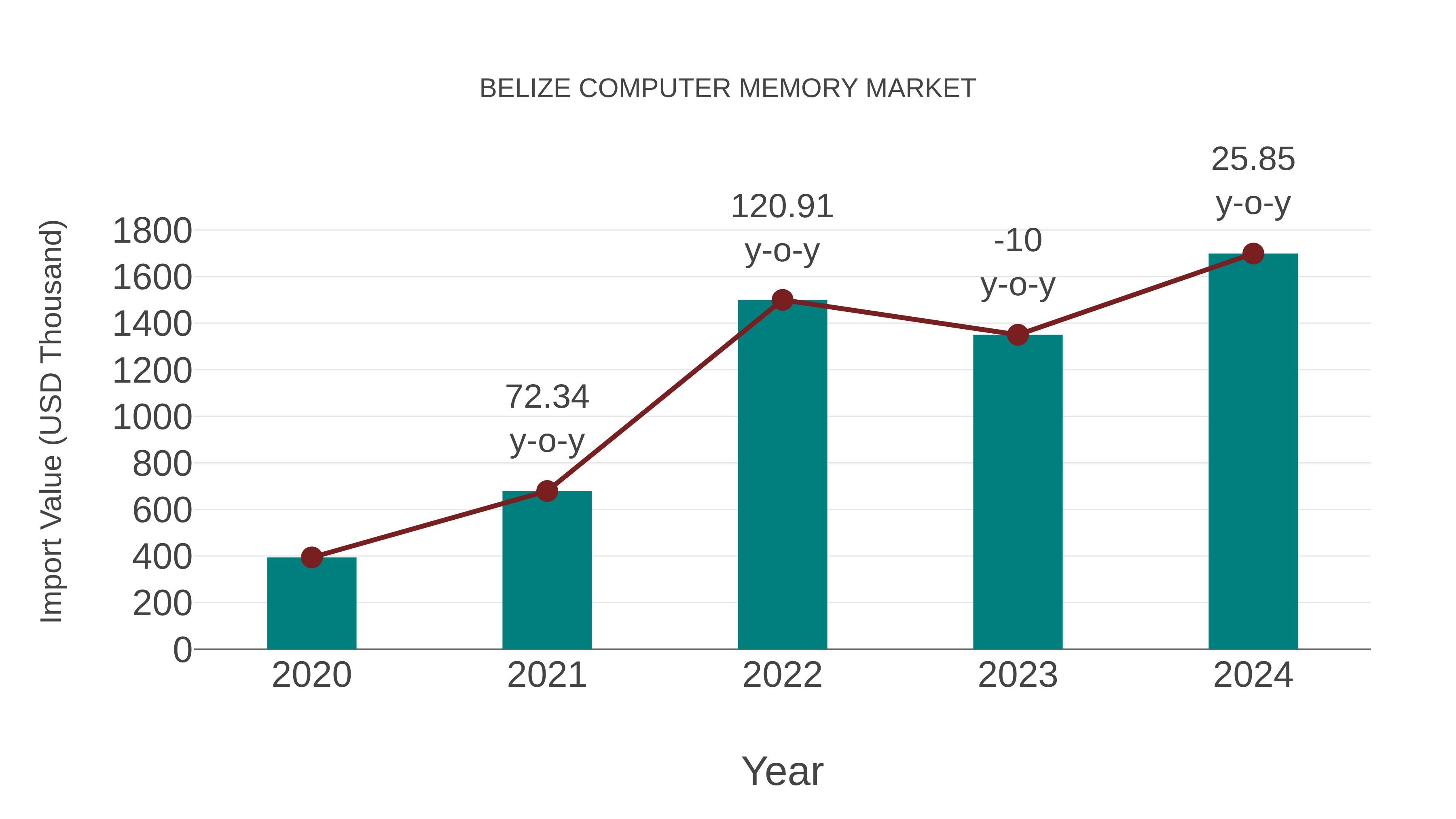  Belize Computer Memory Market: Import Trend Analysis