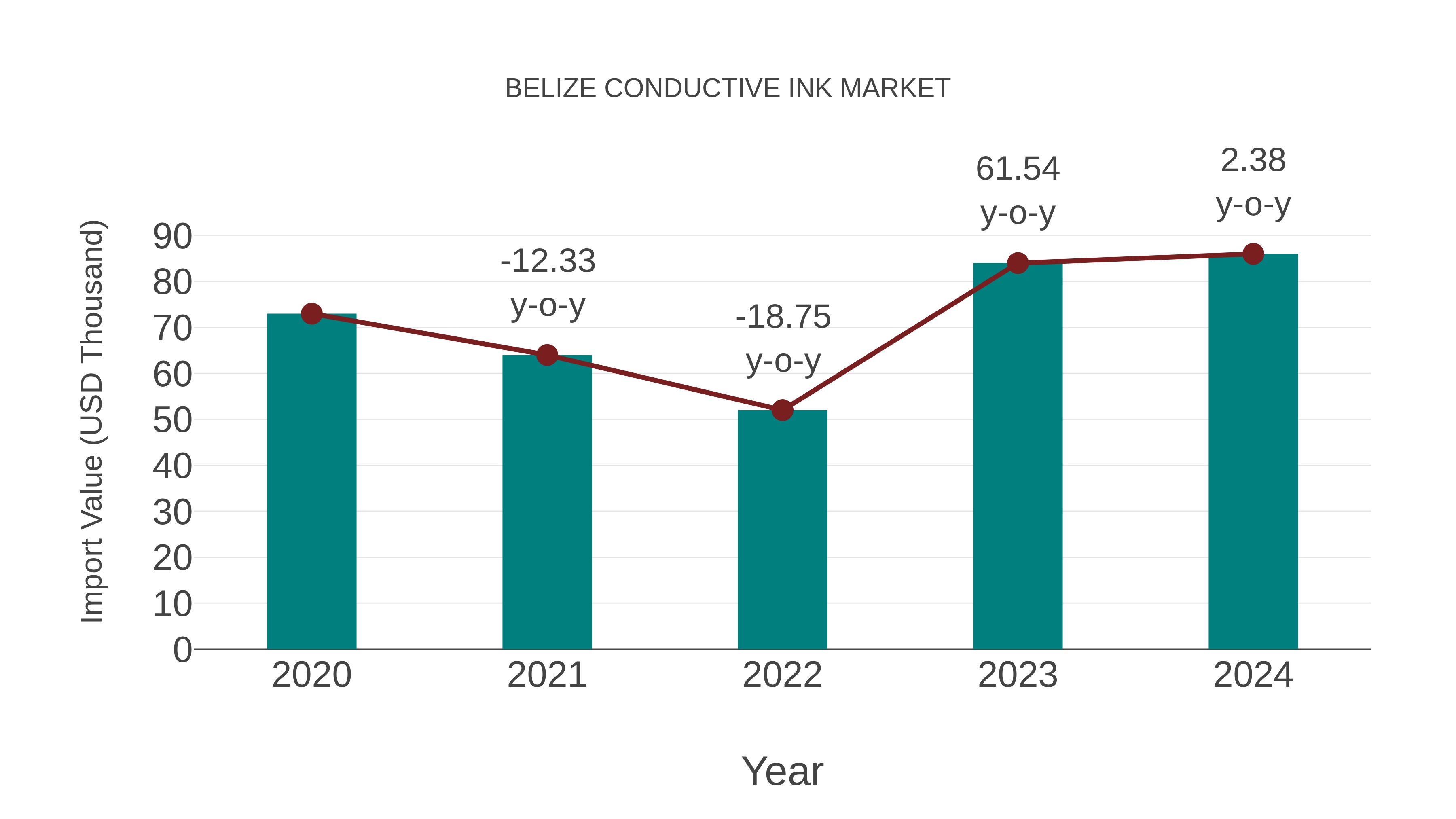 Belize Conductive Ink Market: Import Trend Analysis