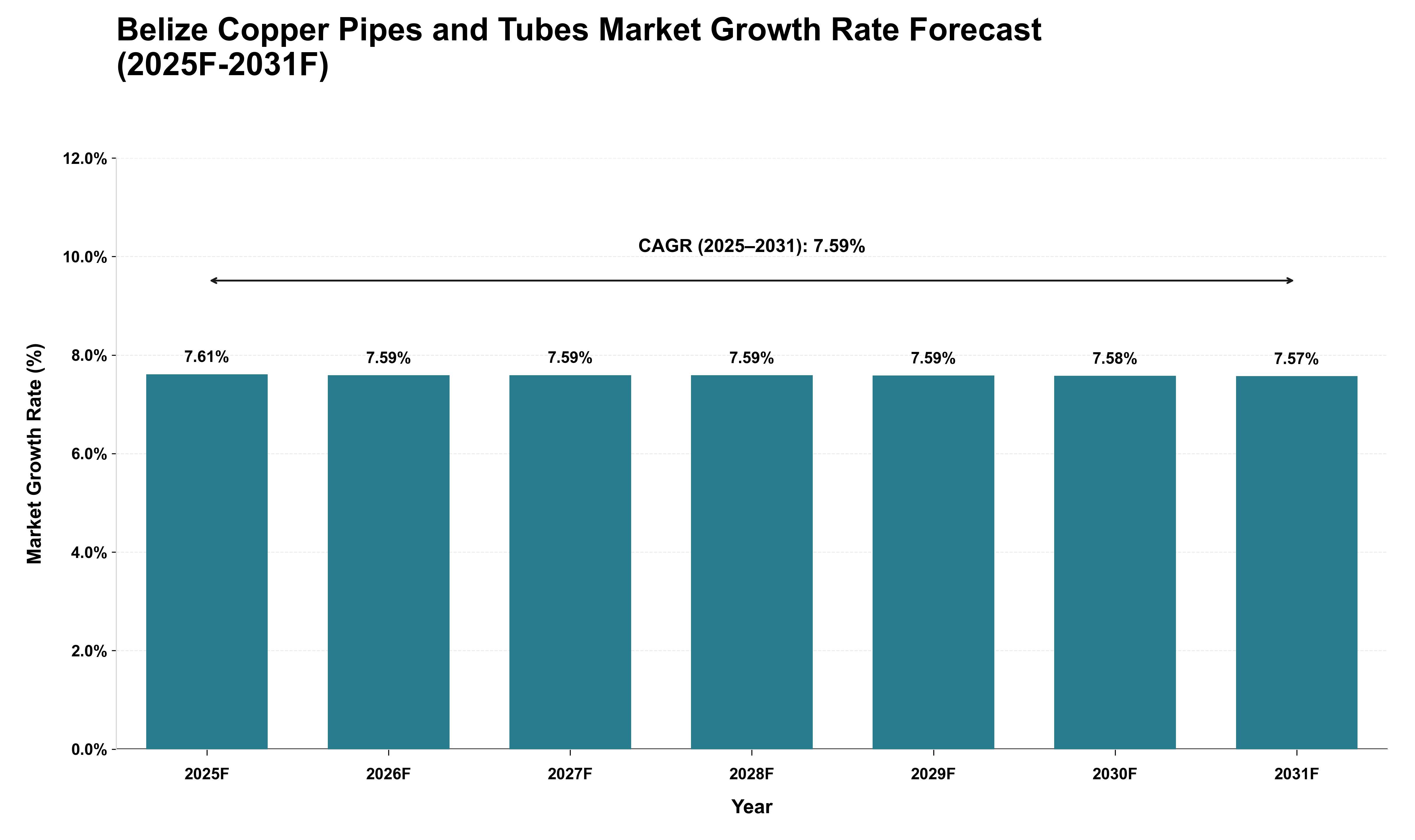 Belize Copper Pipes and Tubes Market Growth Rate Analysis (2025 - 2031)