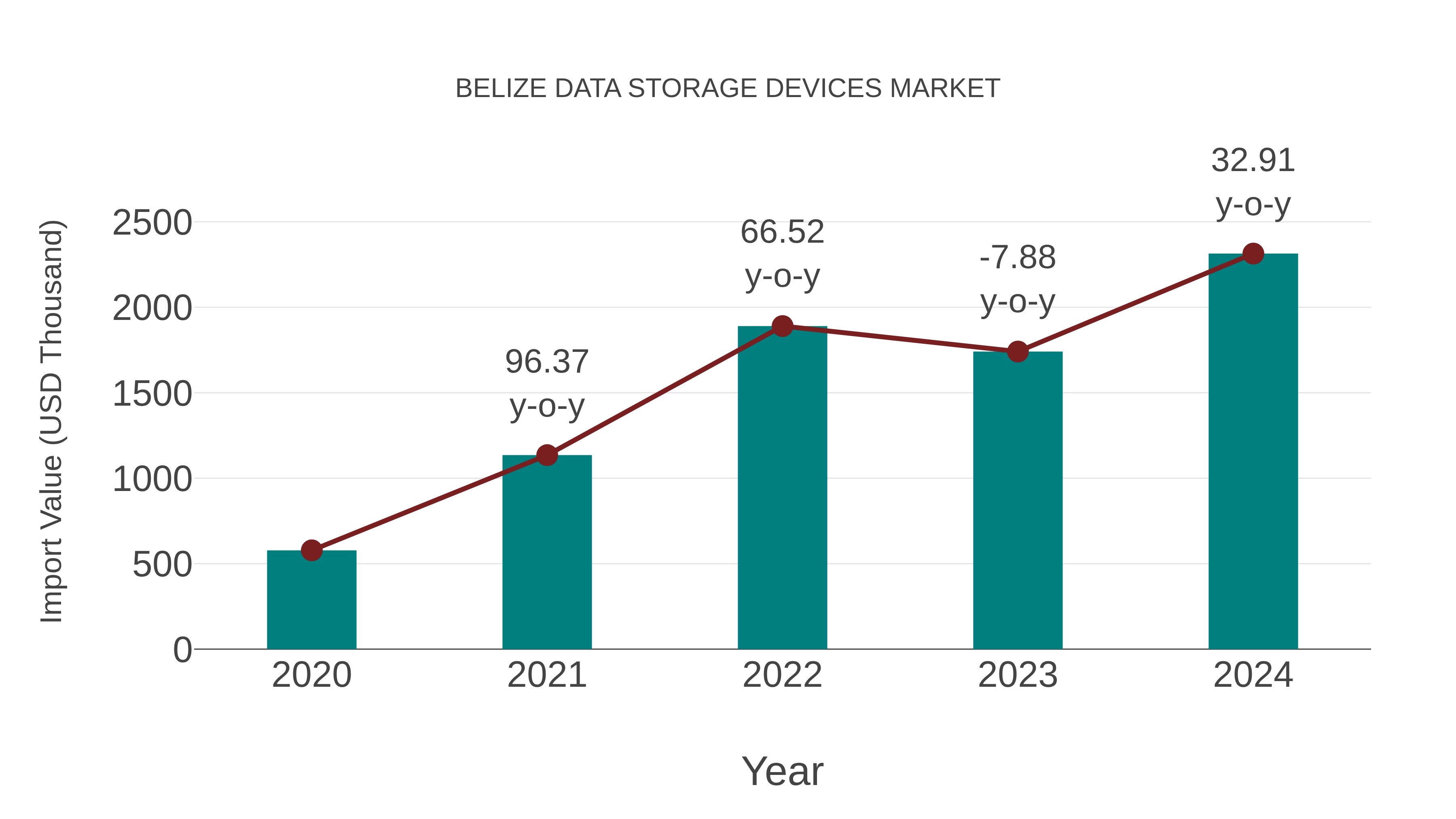  Belize Data Storage Devices Market: Import Trend Analysis