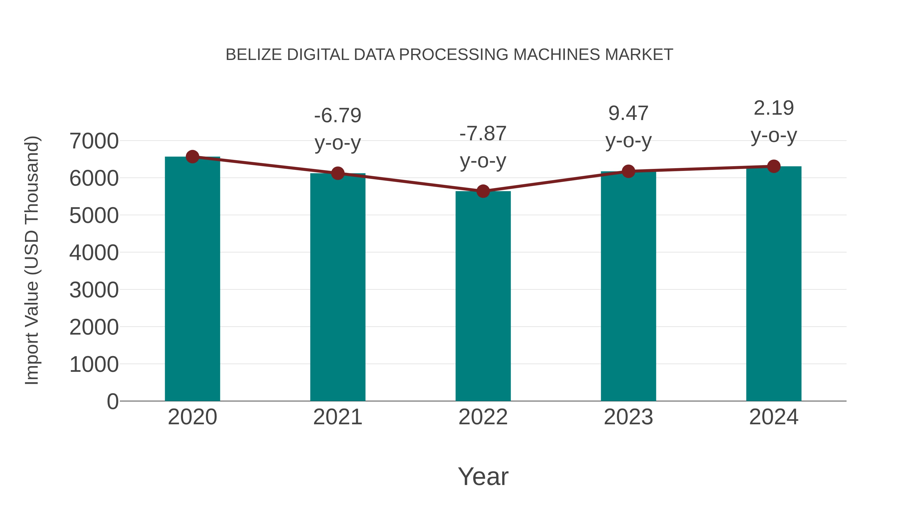  Belize Digital Data Processing Machines Market: Import Trend Analysis