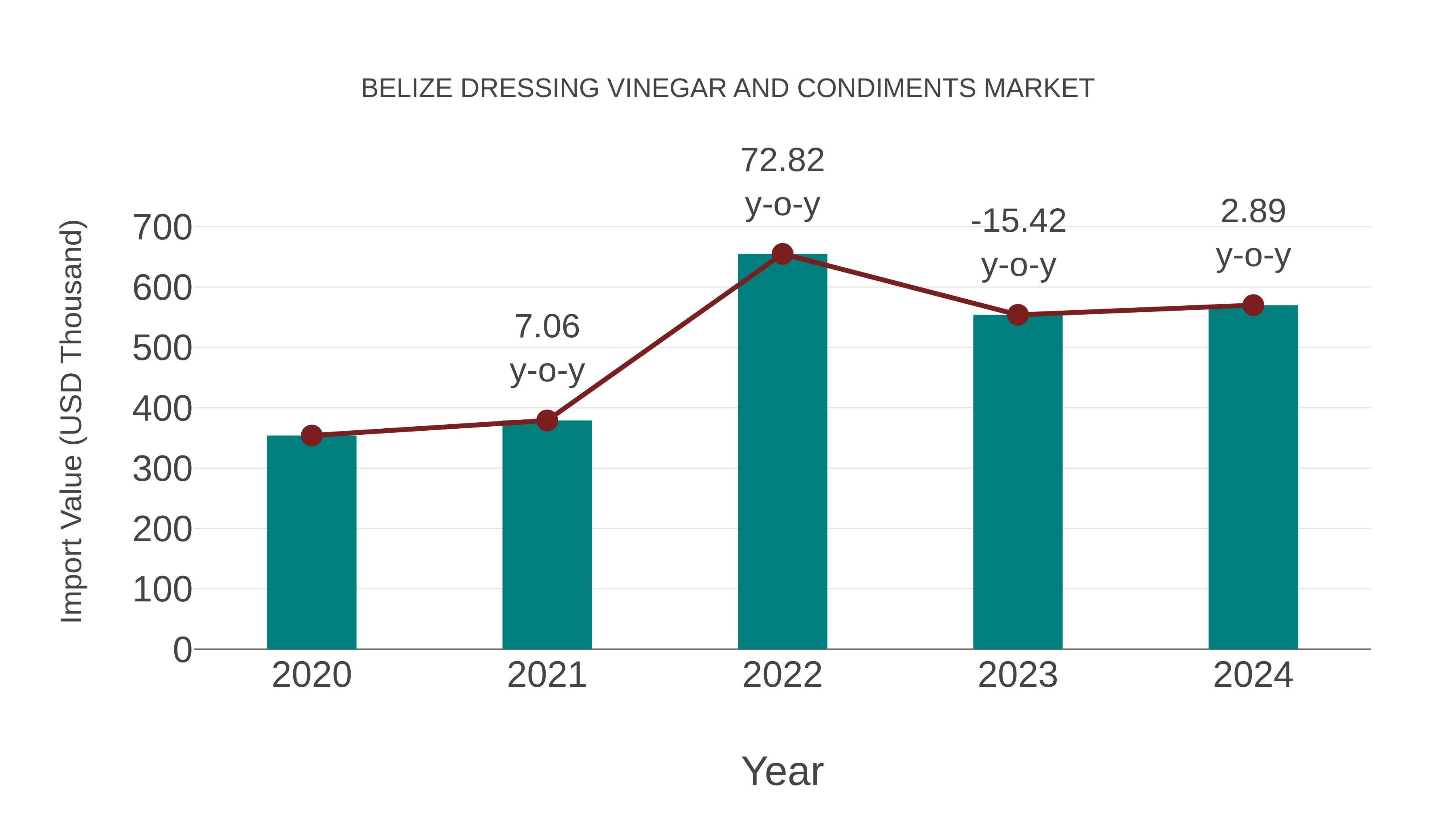  Belize Dressing Vinegar and Condiments Market: Import Trend Analysis