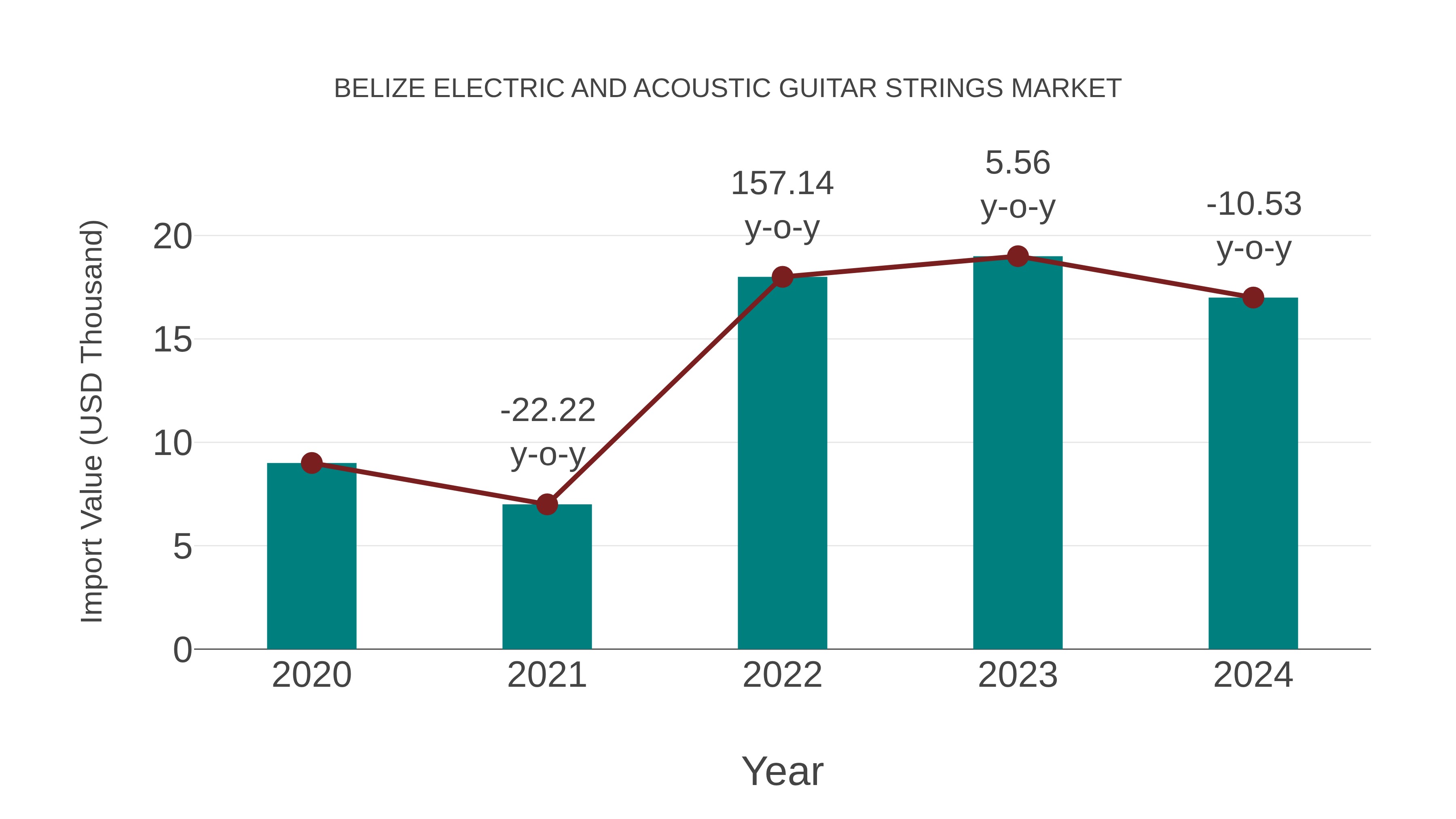  Belize Electric and Acoustic Guitar Strings Market: Import Trend Analysis