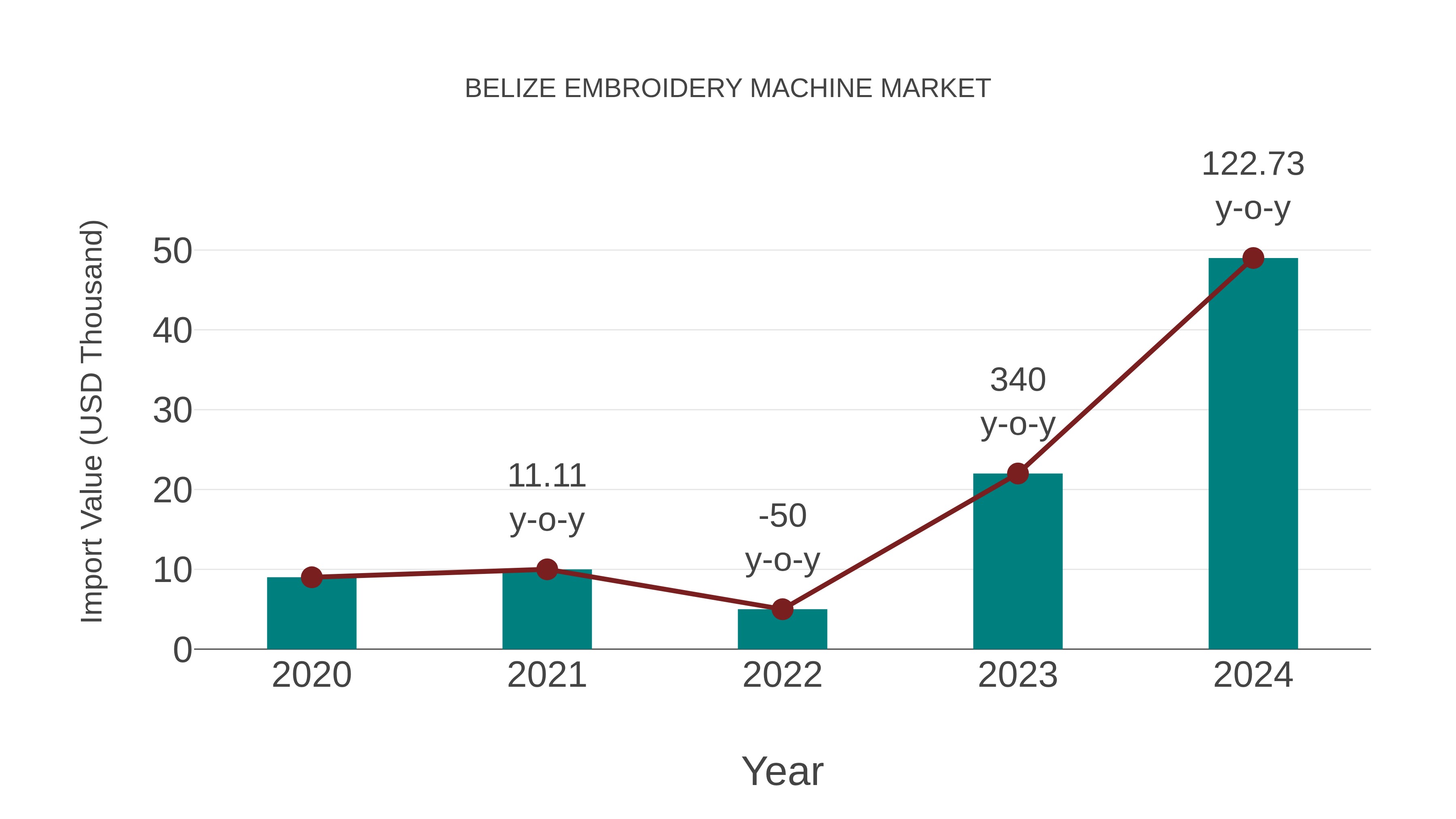Belize Embroidery Machine Market: Import Trend Analysis