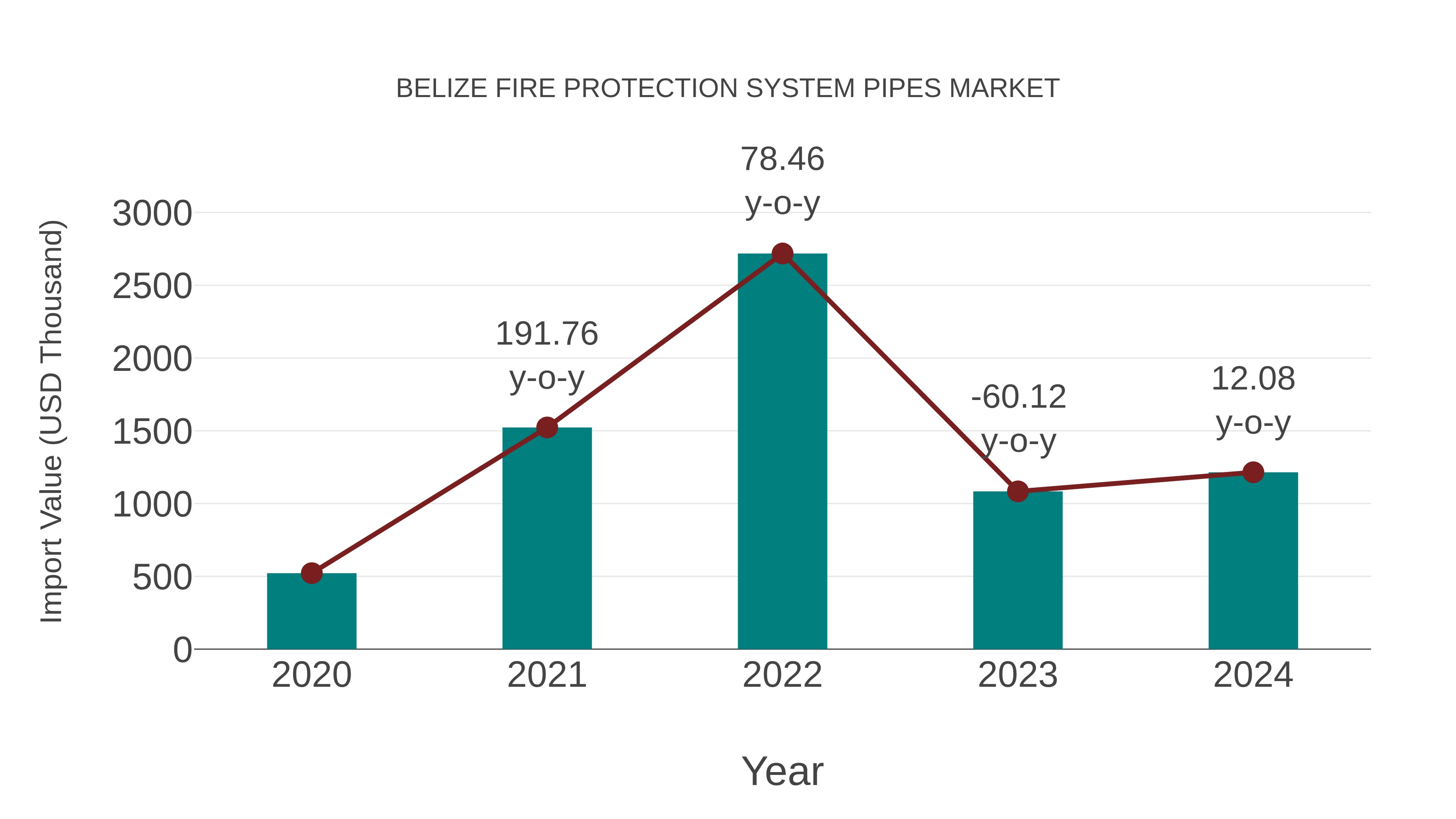  Belize Fire Protection System Pipes Market: Import Trend Analysis