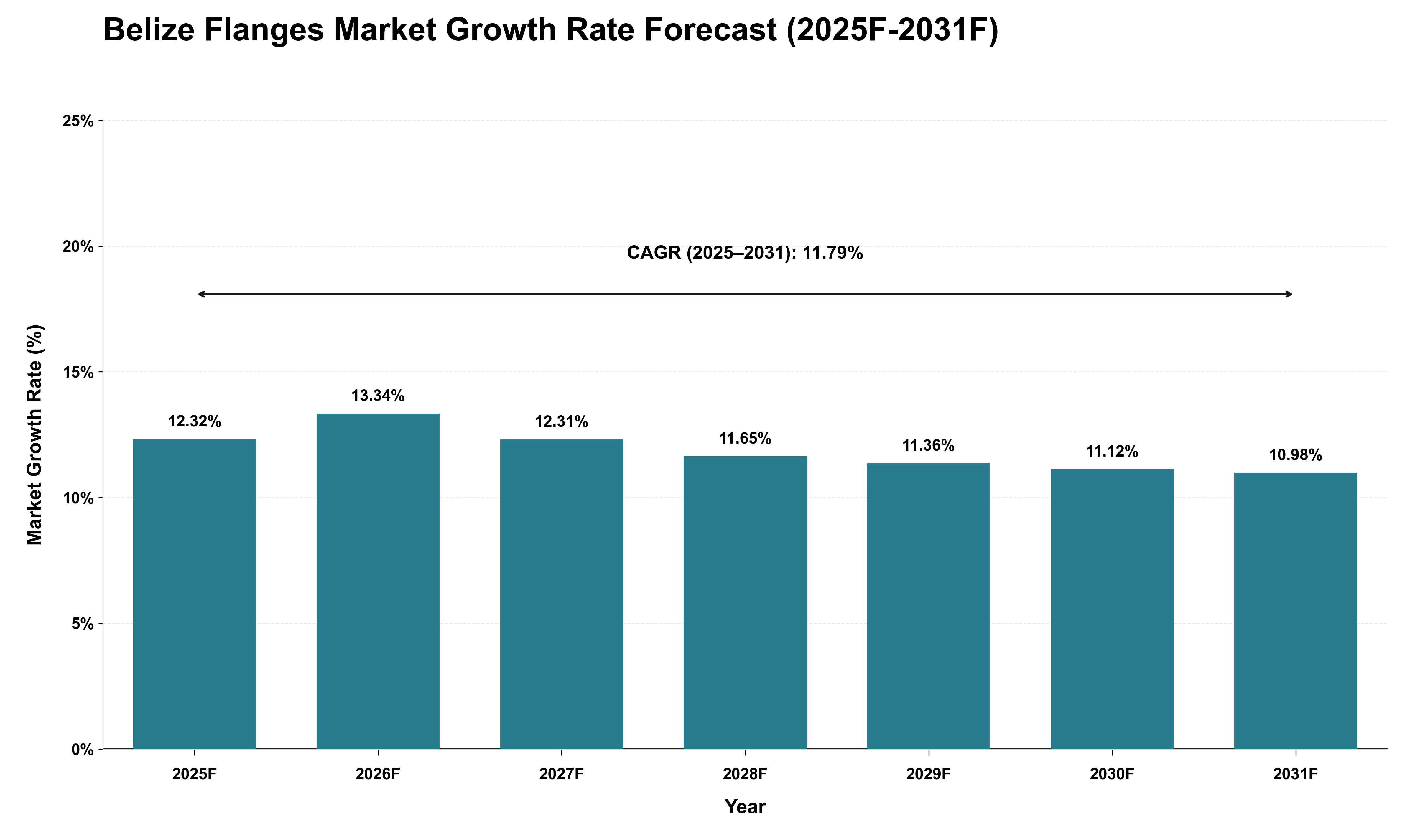 Belize Flanges Market Growth Rate Analysis (2025 - 2031)