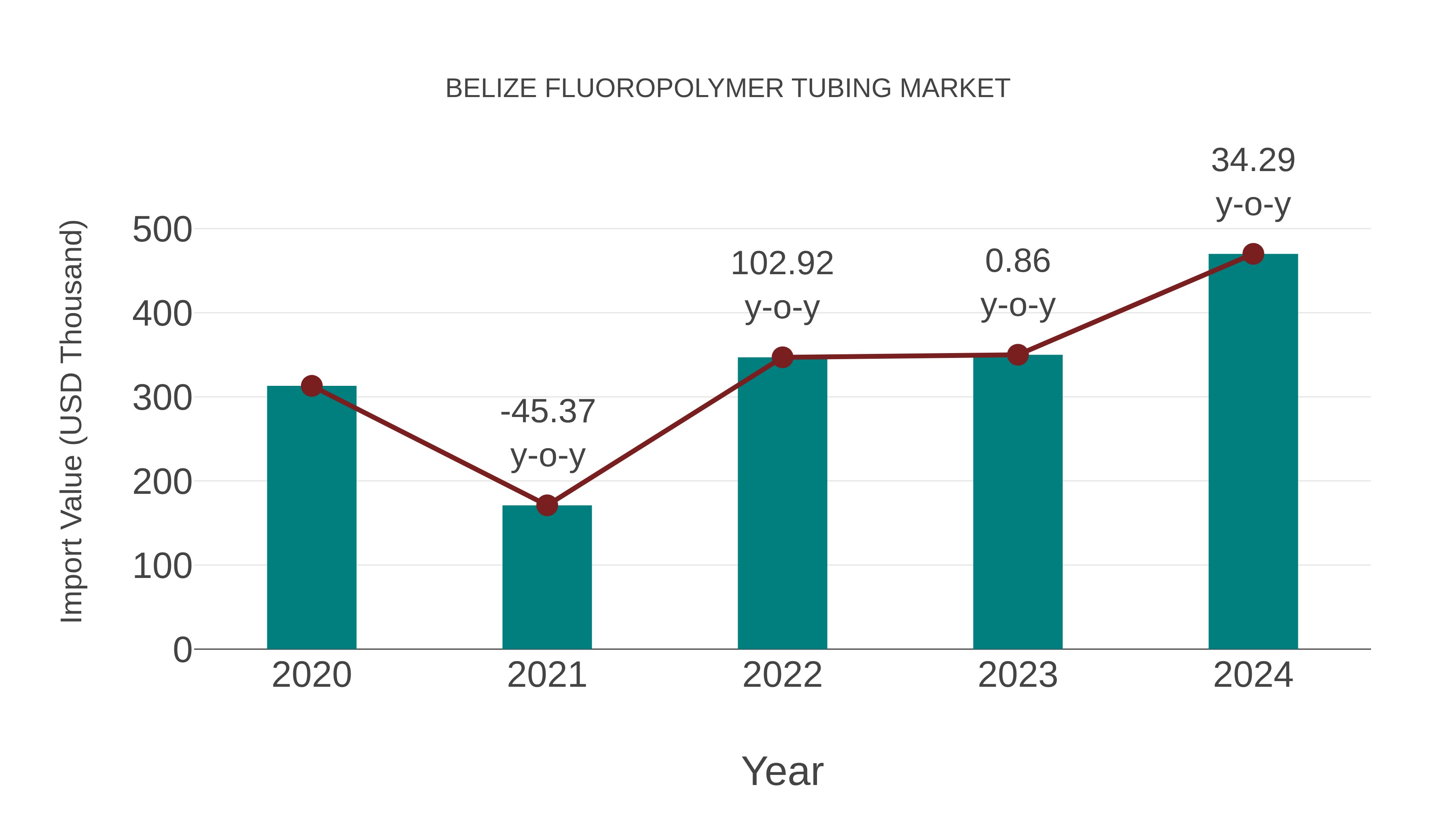  Belize Fluoropolymer Tubing Market: Import Trend Analysis