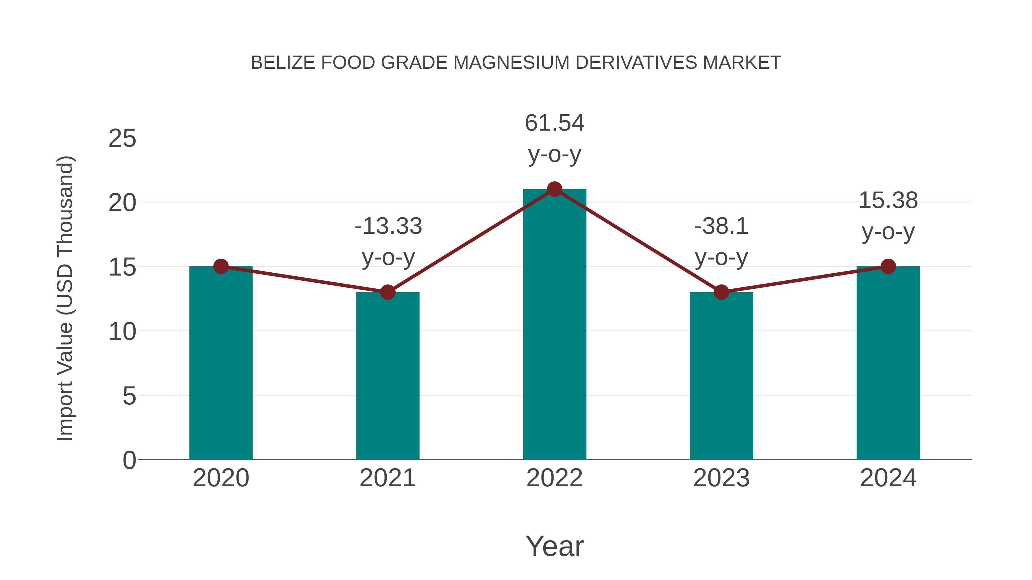  Belize Food Grade Magnesium Derivatives Market: Import Trend Analysis