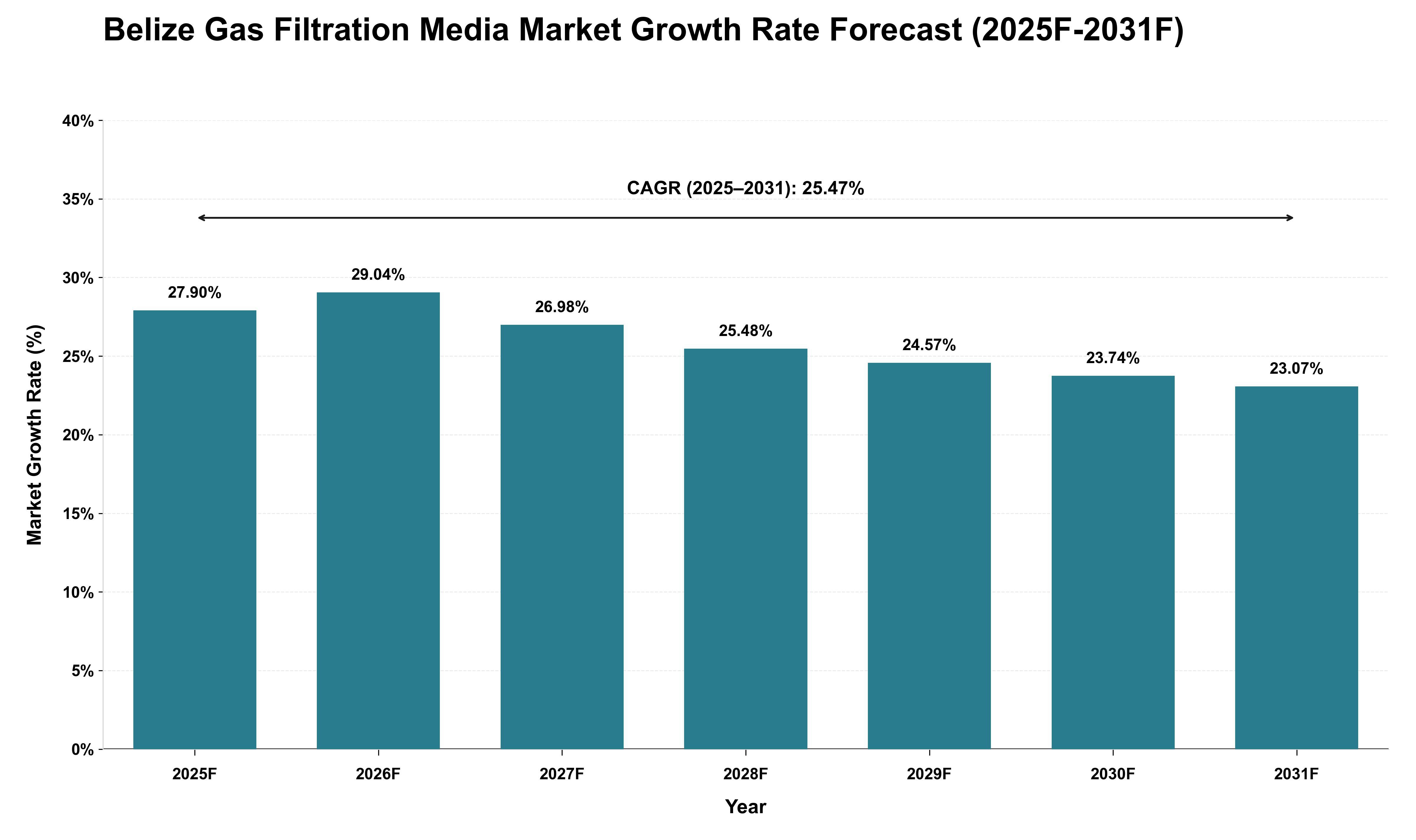 Belize Gas Filtration Media Market Growth Rate Analysis (2025 - 2031)