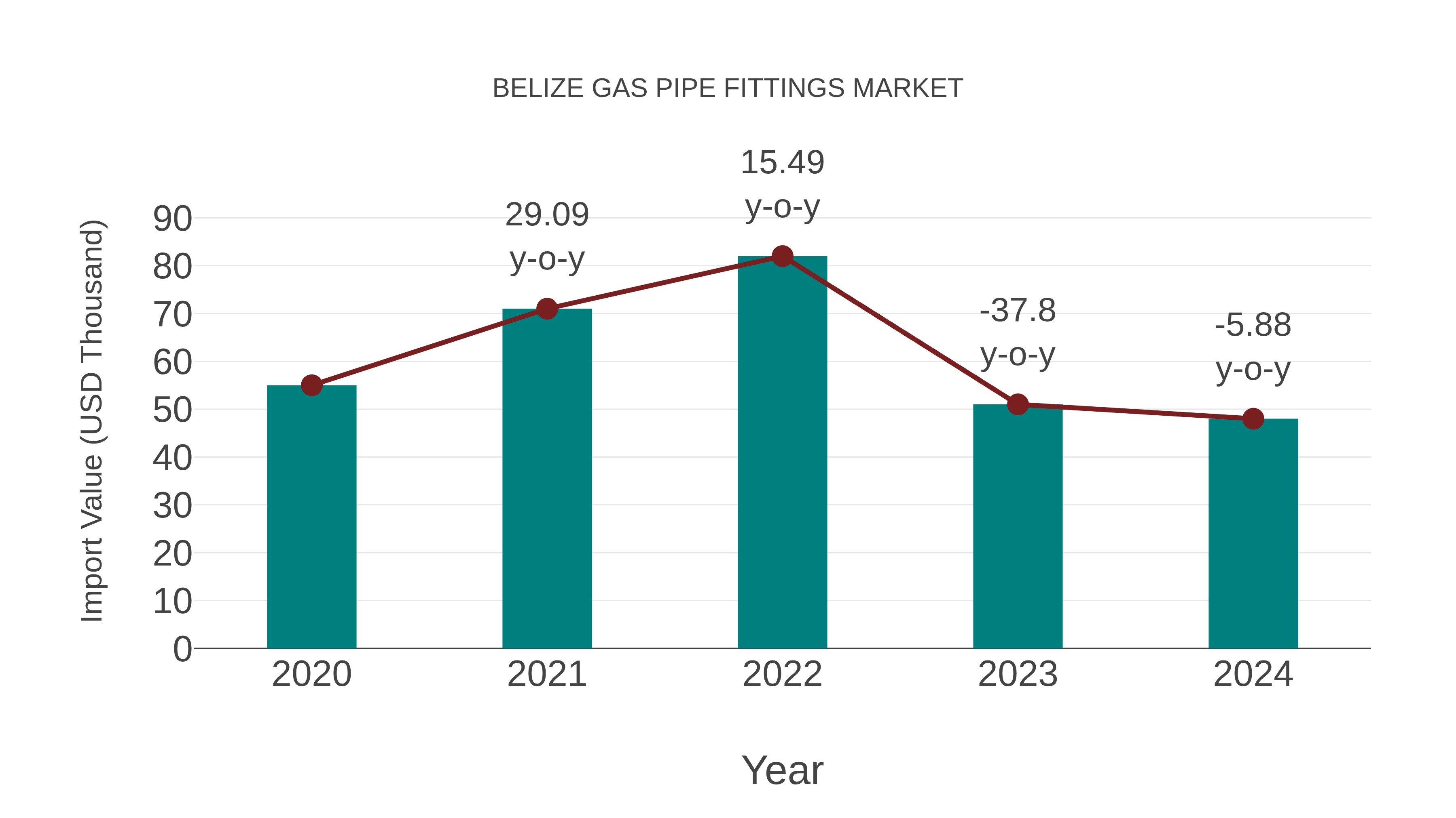  Belize Gas Pipe Fittings Market: Import Trend Analysis