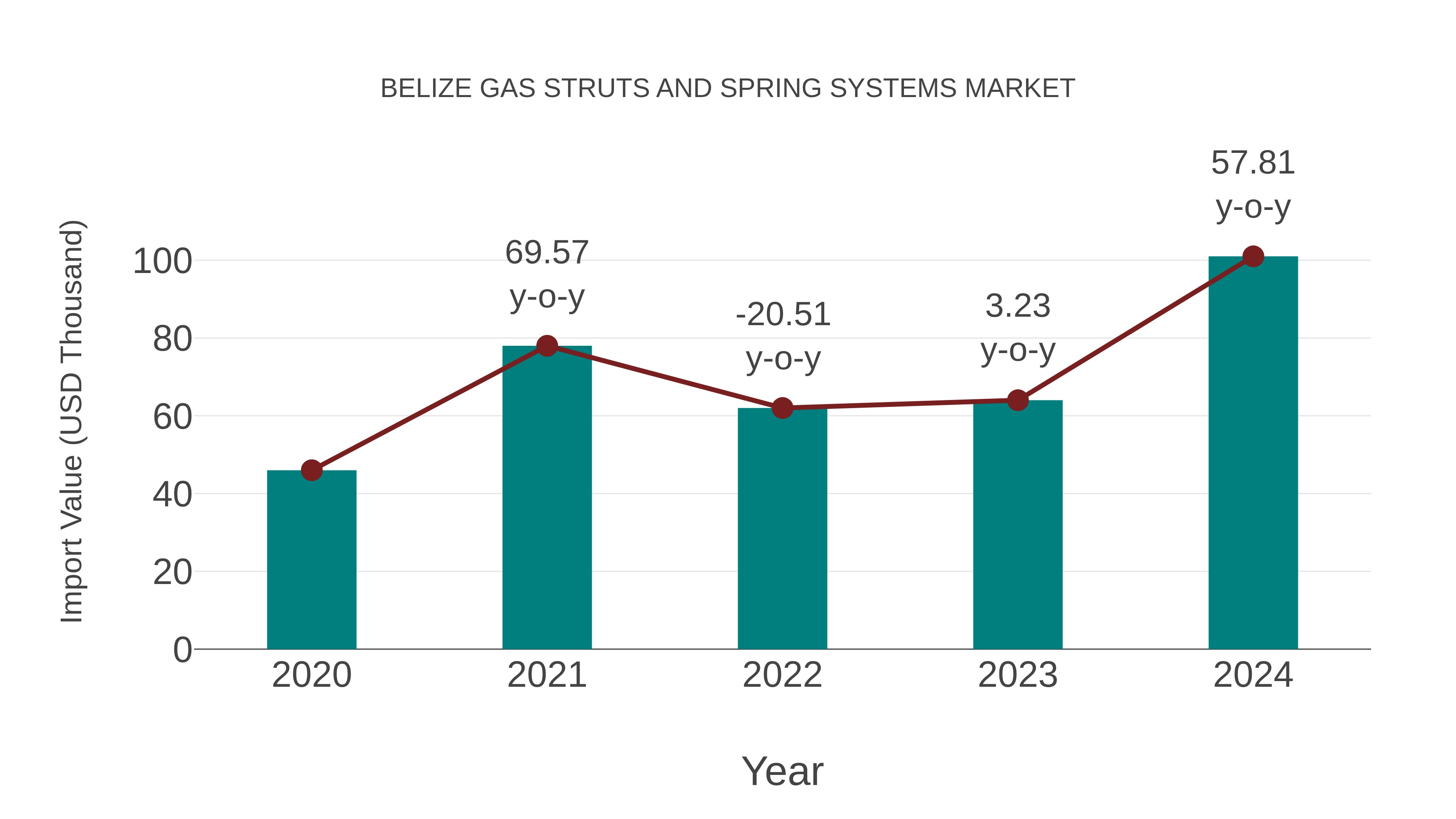  Belize Gas Struts and Spring Systems Market: Import Trend Analysis