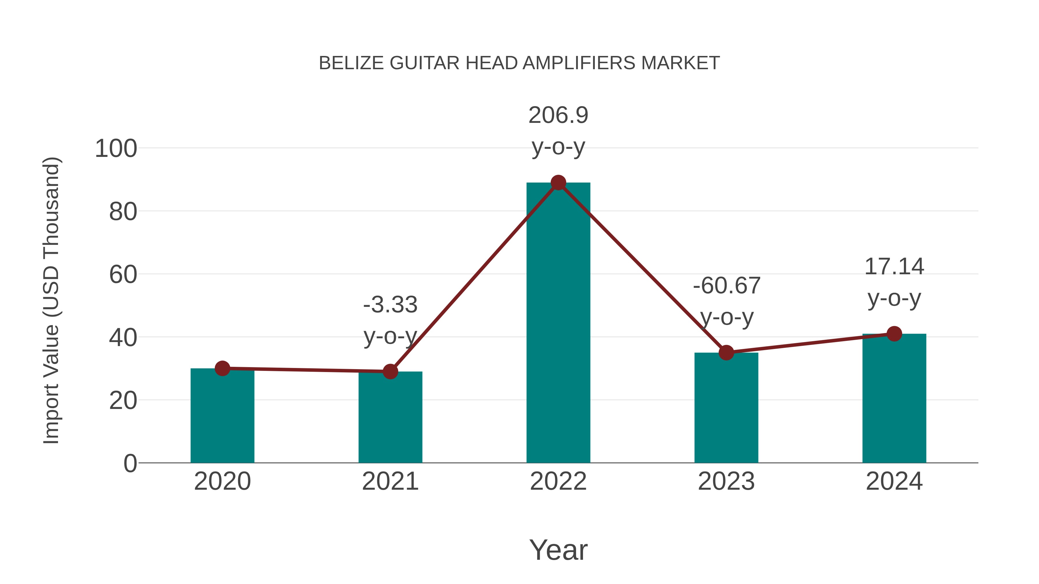  Belize Guitar Head Amplifiers Market: Import Trend Analysis