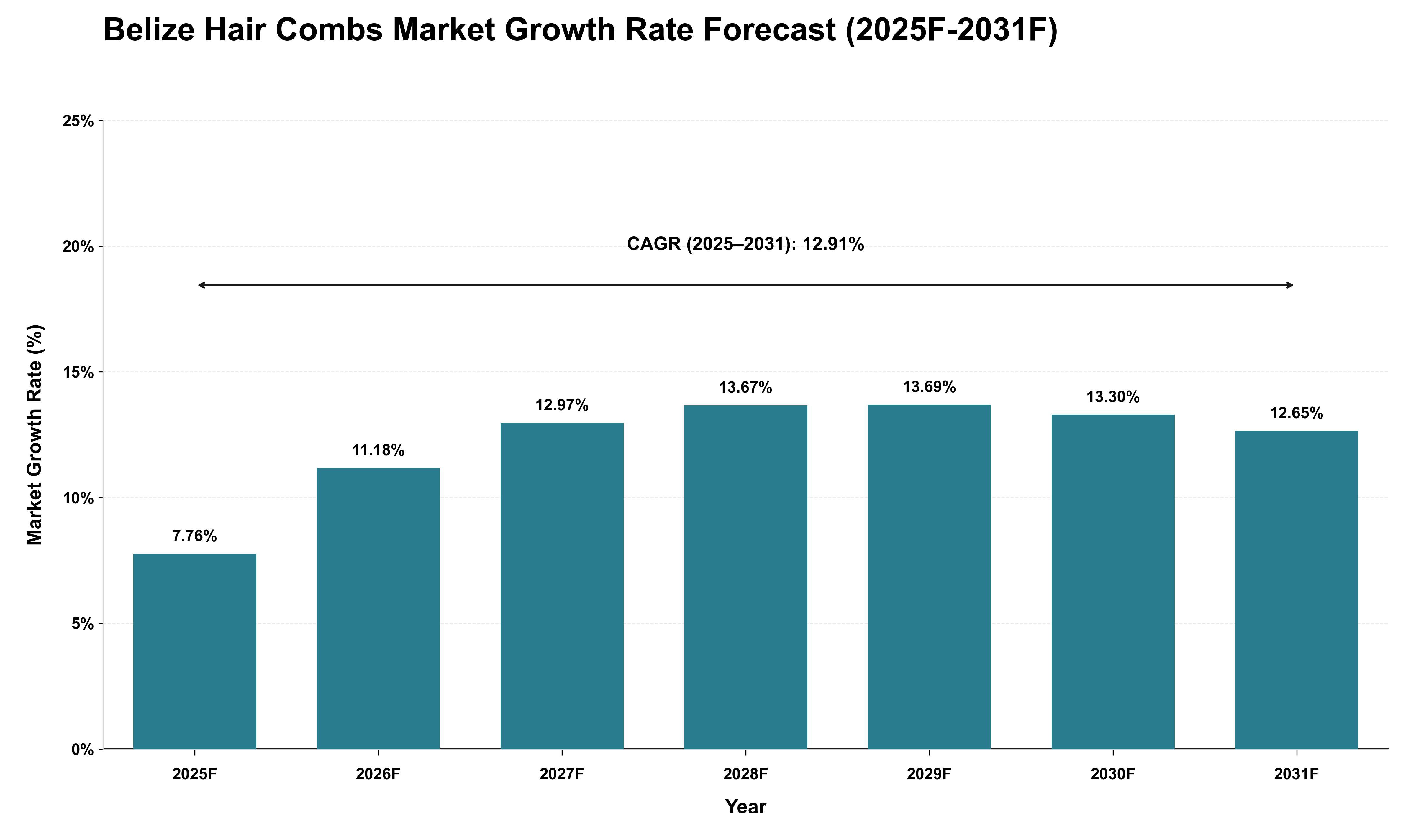 Belize Hair Combs Market Growth Rate Analysis (2025 - 2031)