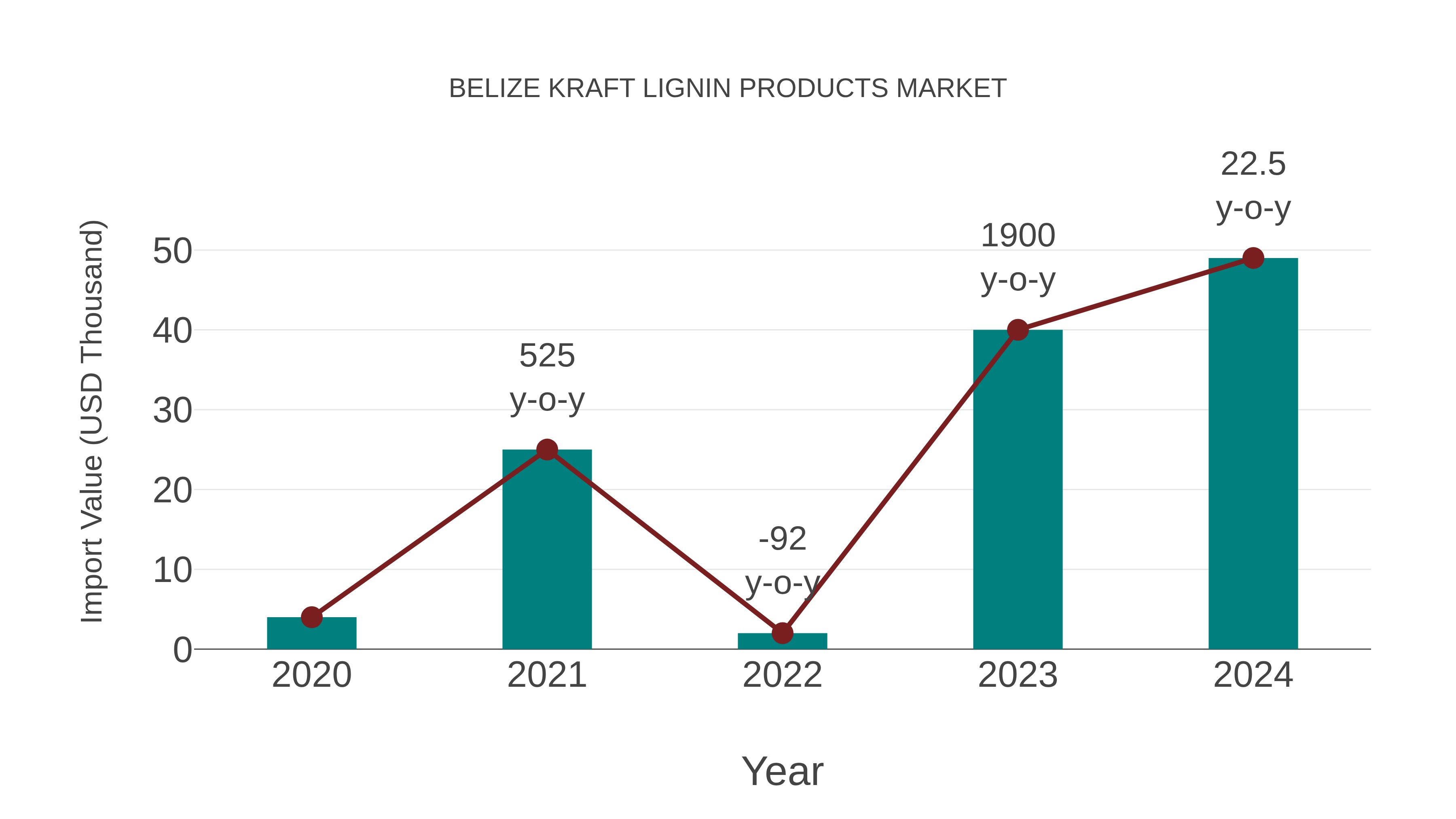 Belize Kraft Lignin Products Market: Import Trend Analysis