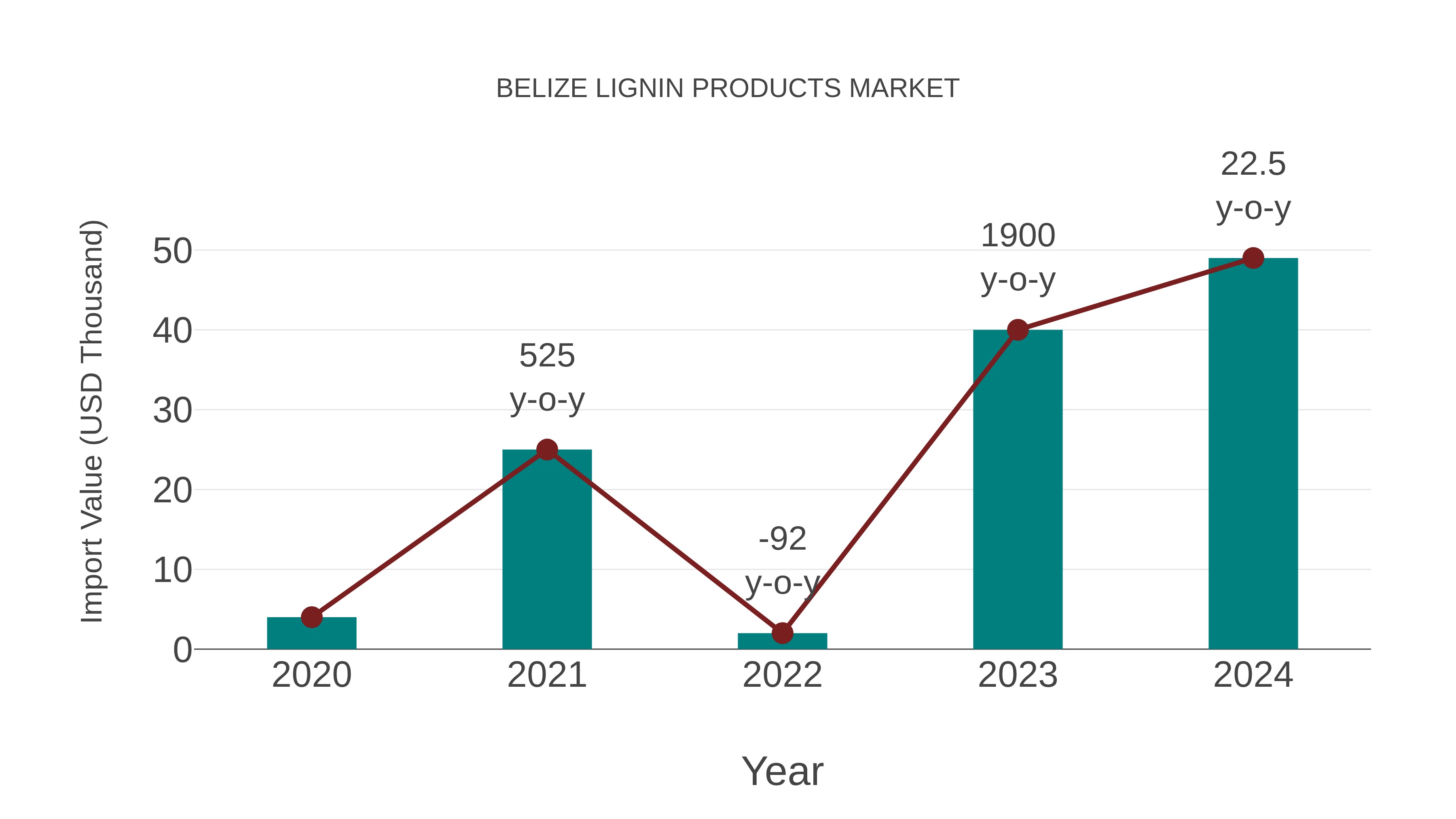  Belize Lignin Products Market: Import Trend Analysis