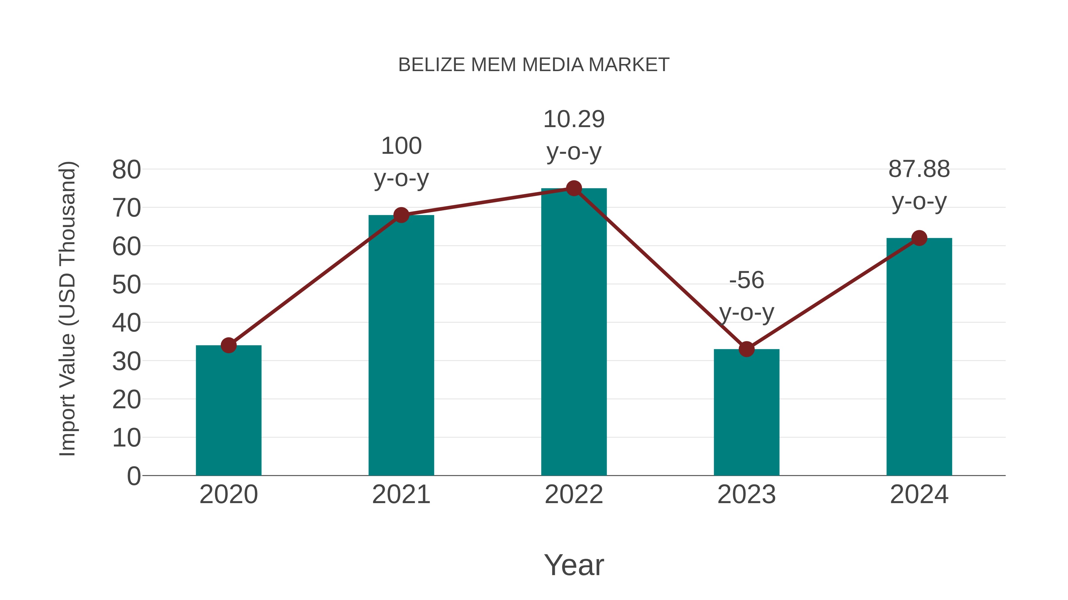  Belize Mem Media Market: Import Trend Analysis