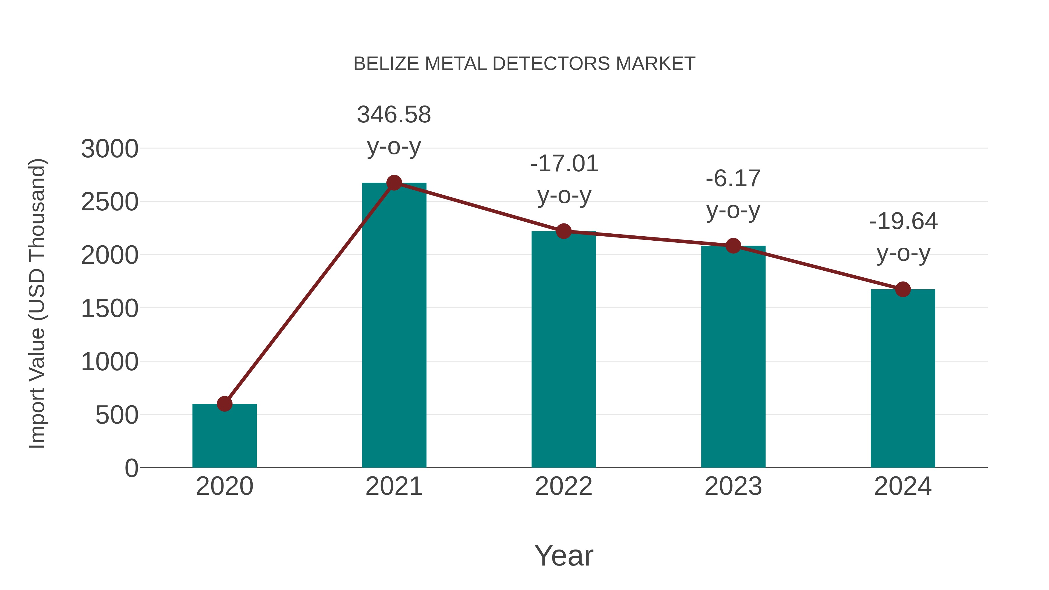  Belize Metal Detectors Market: Import Trend Analysis