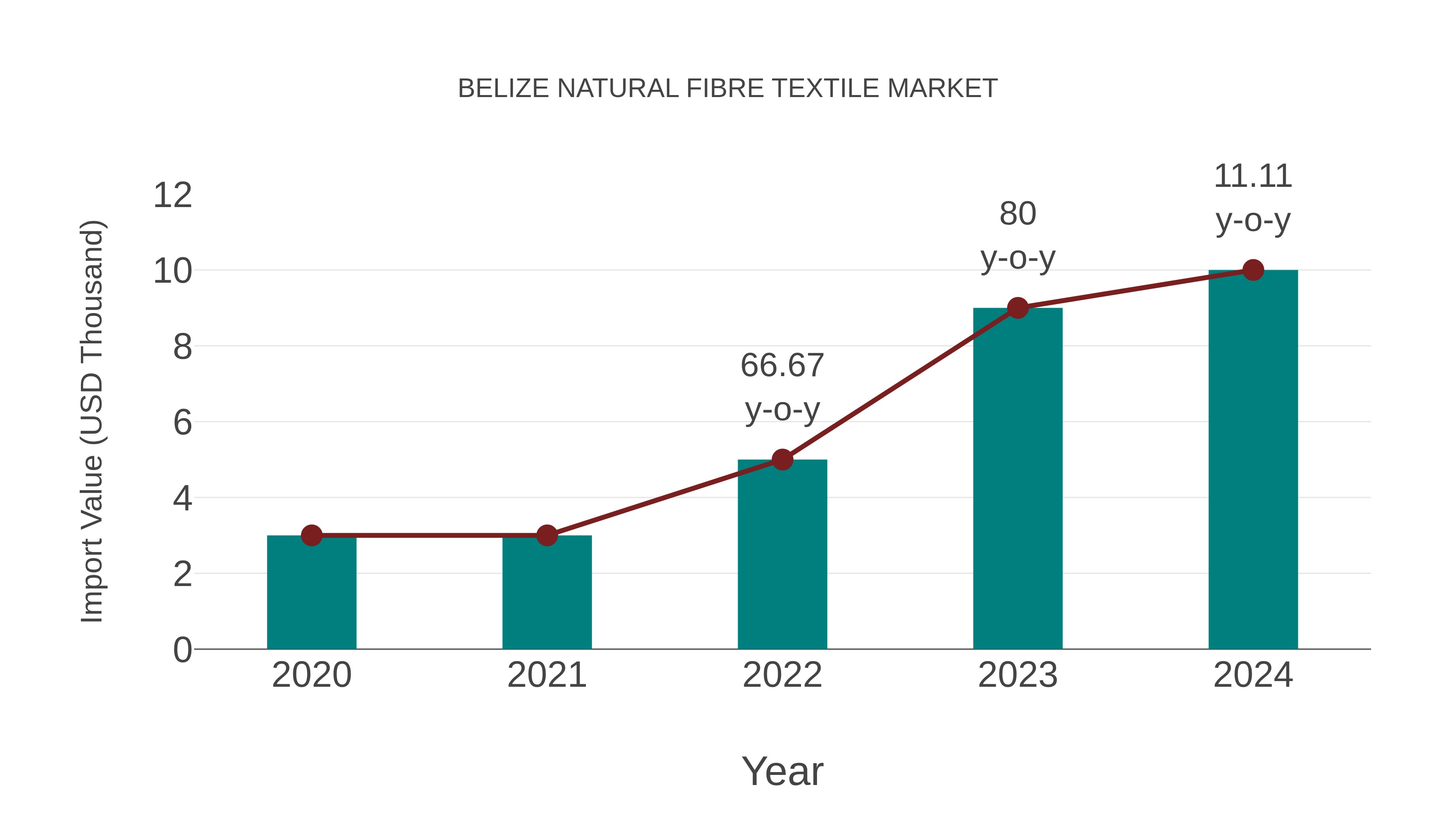  Belize Natural Fibre Textile Market: Import Trend Analysis