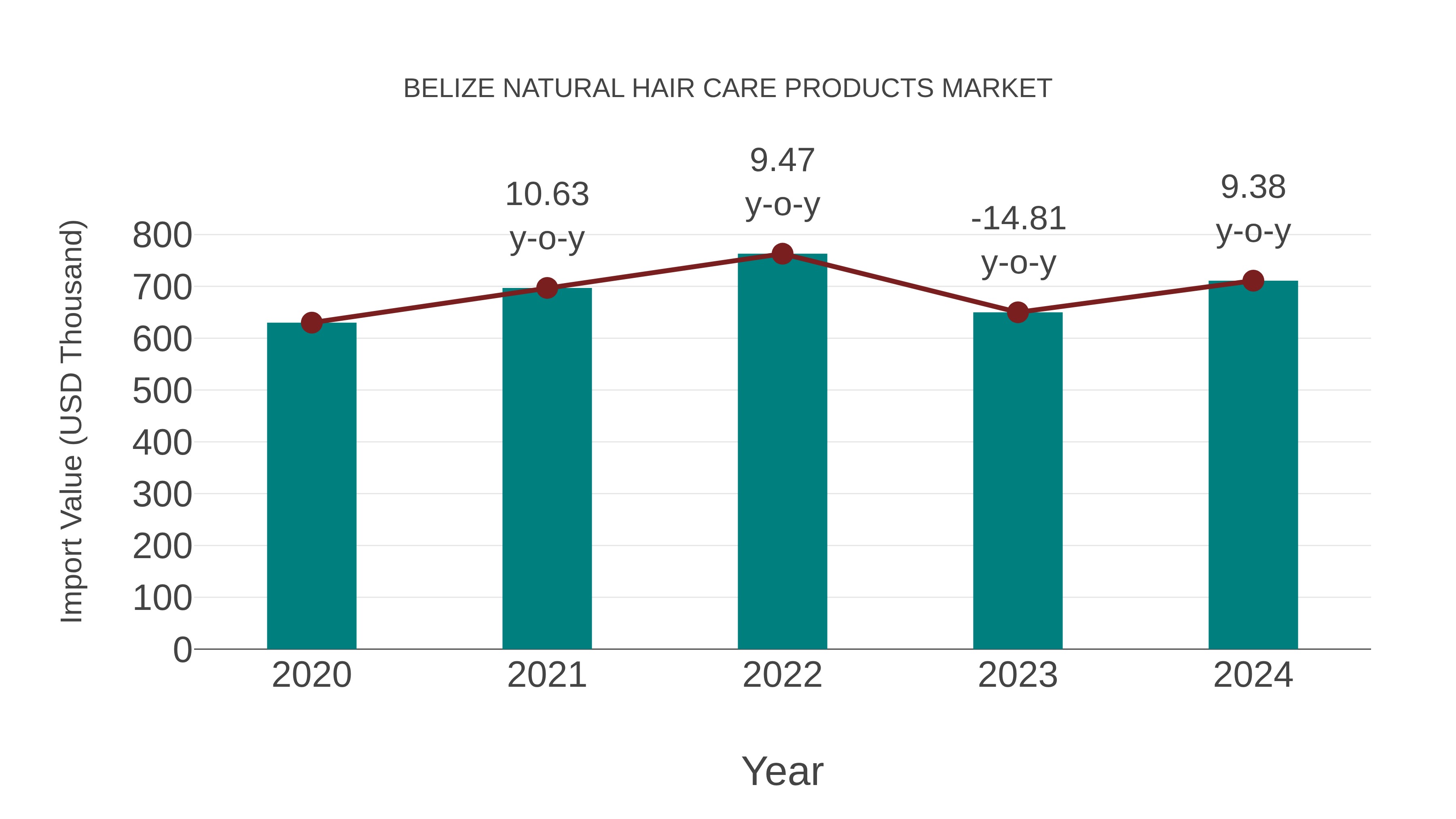 Belize Natural Hair Care Products Market: Import Trend Analysis