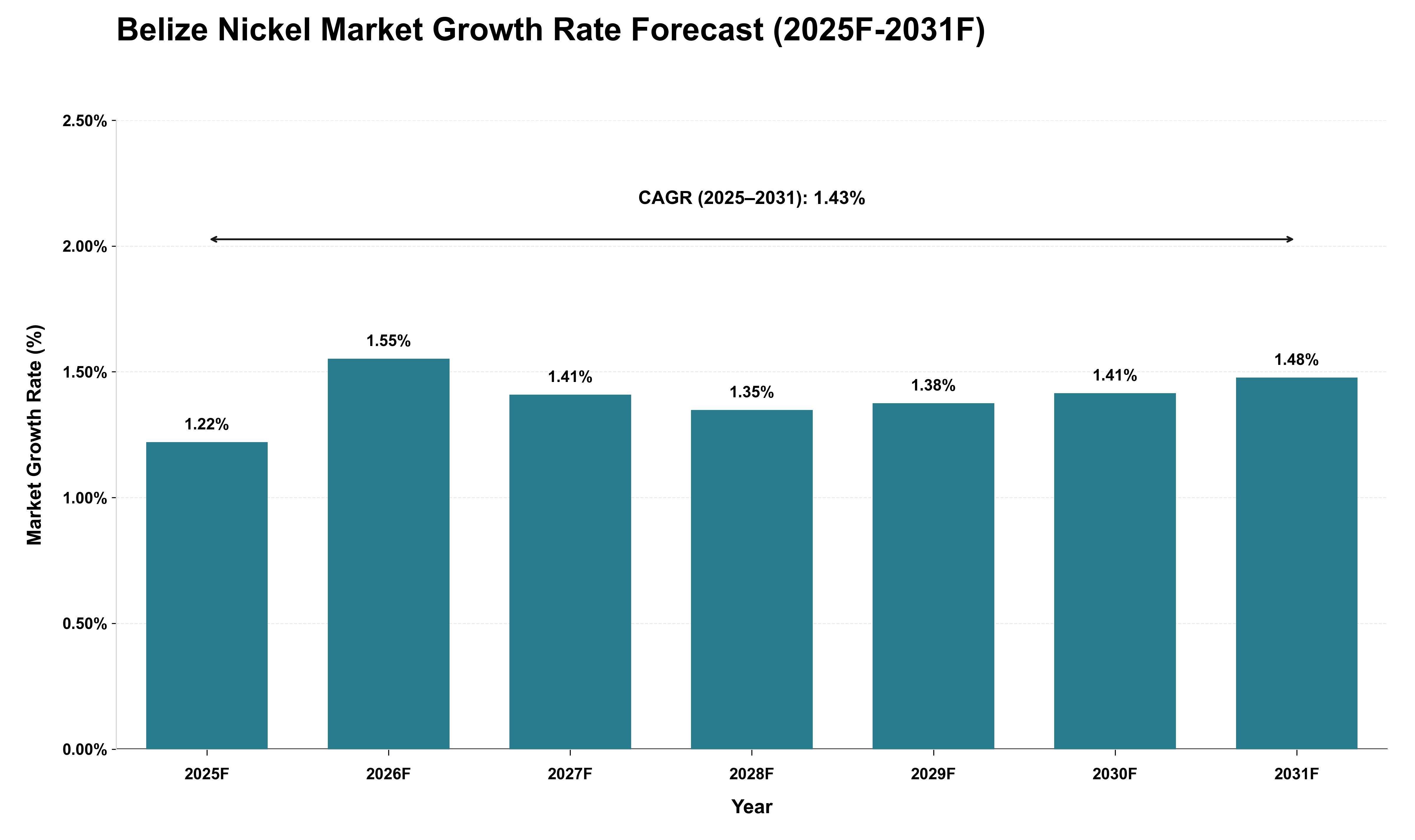 Belize Nickel Market Growth Rate Analysis (2025 - 2031)