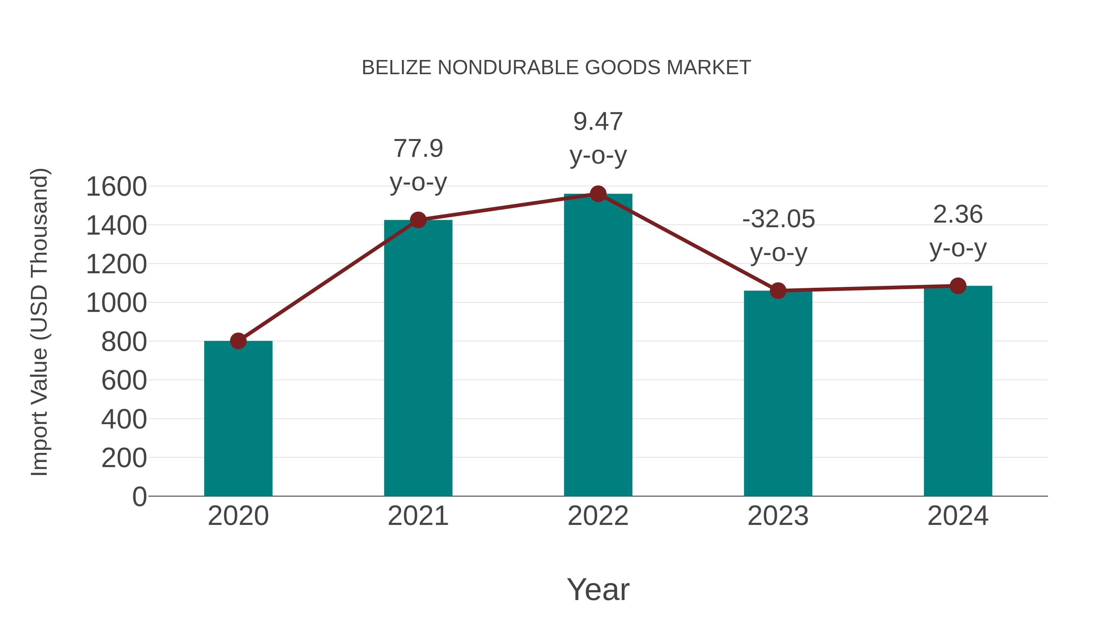  Belize Nondurable Goods Market: Import Trend Analysis
