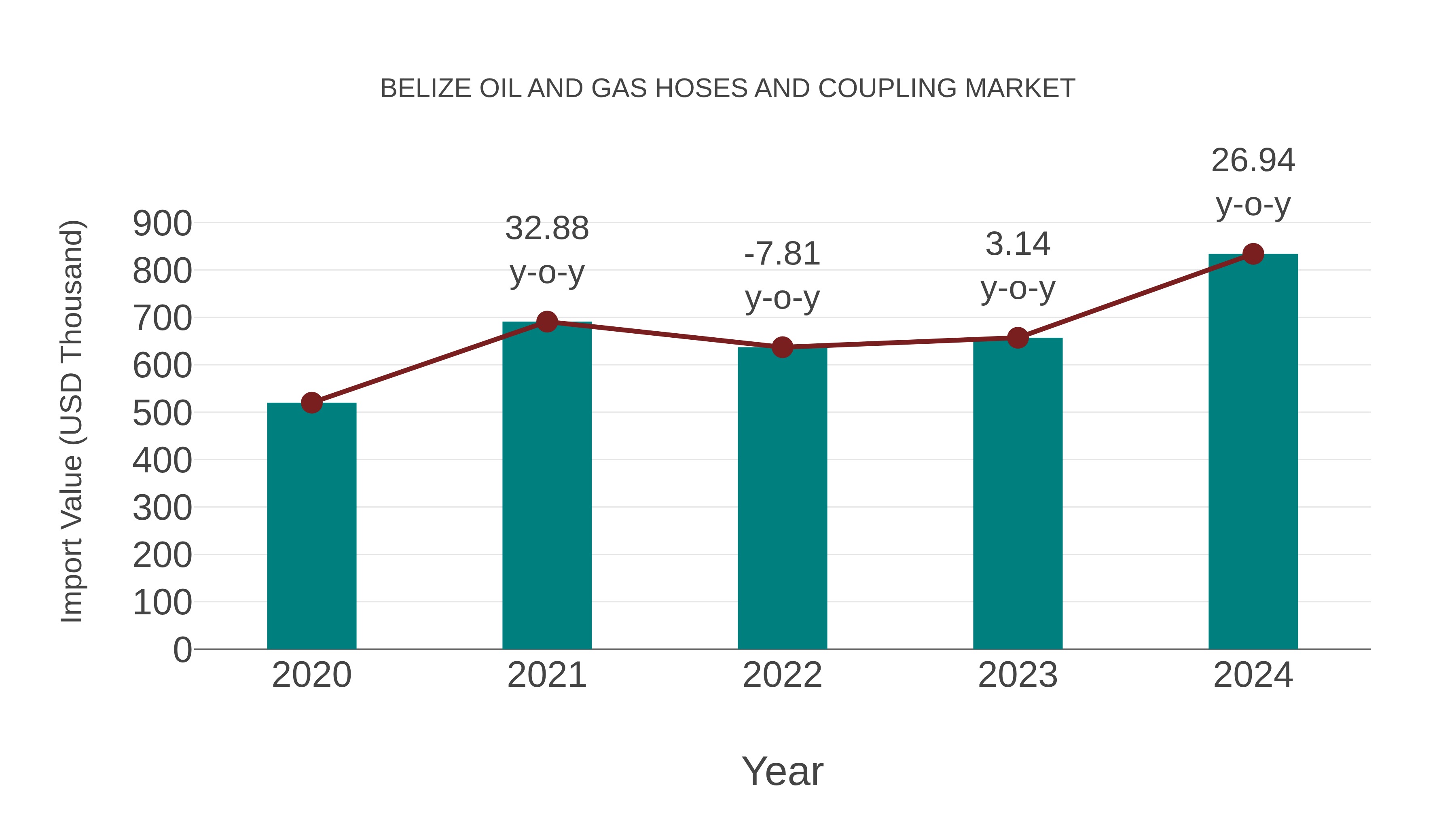 Belize Oil and Gas Hoses and Coupling Market: Import Trend Analysis