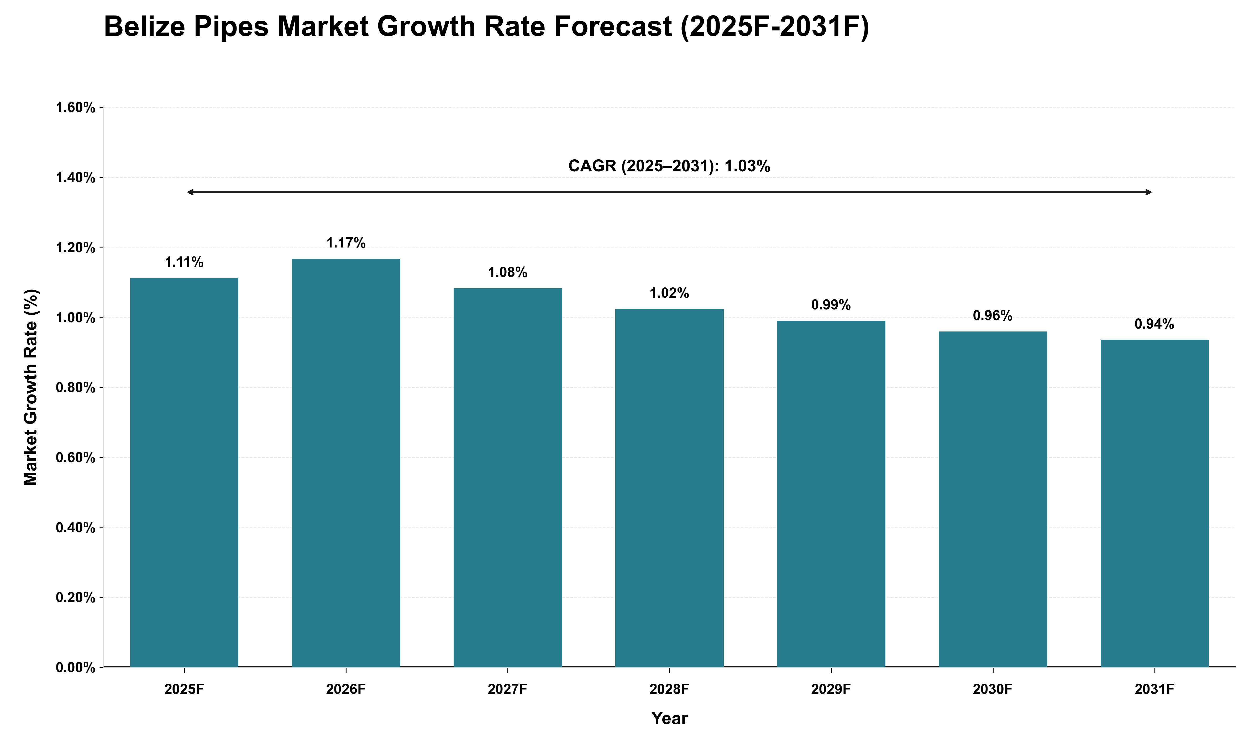 Belize Pipes Market Growth Rate Analysis (2025 - 2031)